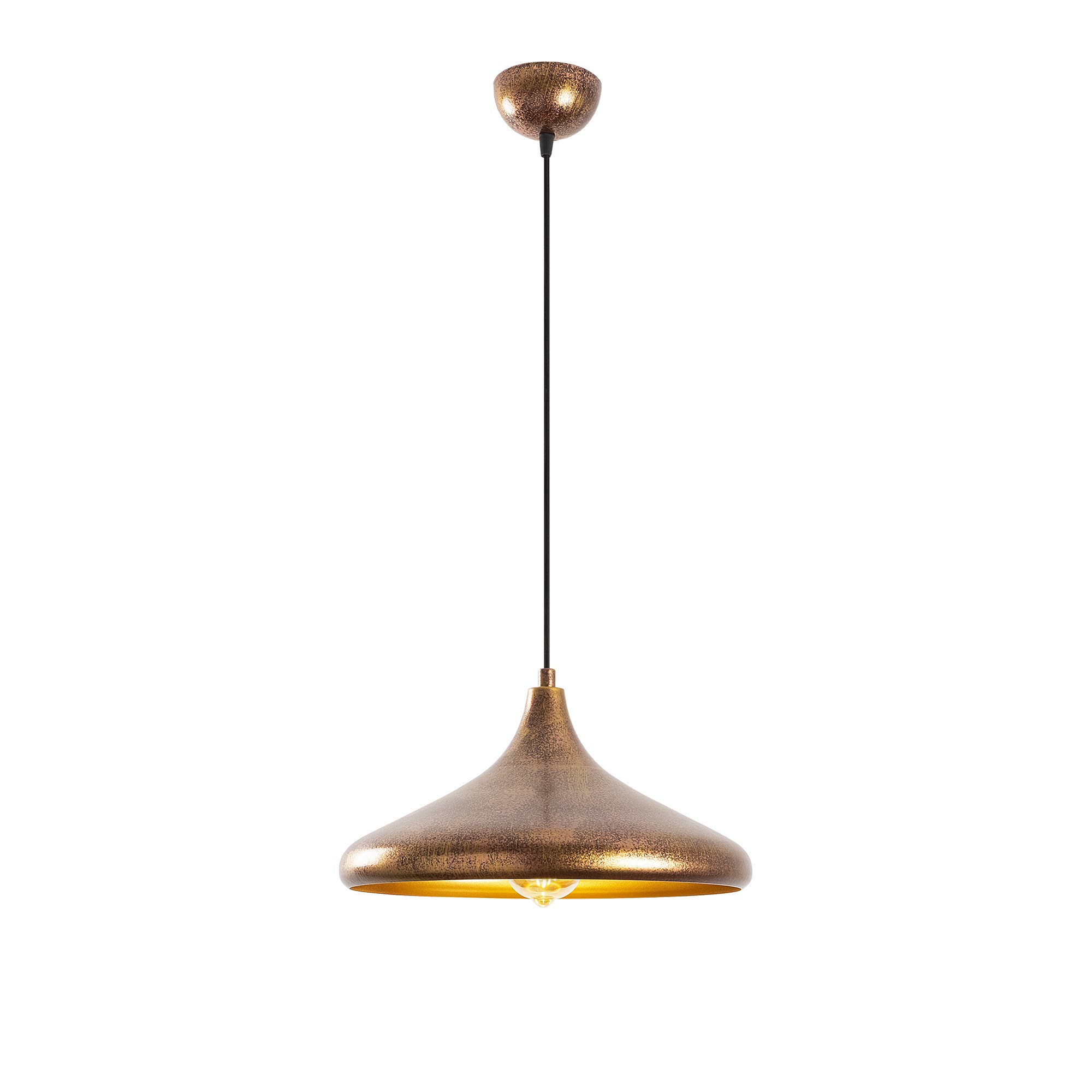 Metal Sıvama Tekli Sarkıt Vintage Gold Barek-11545