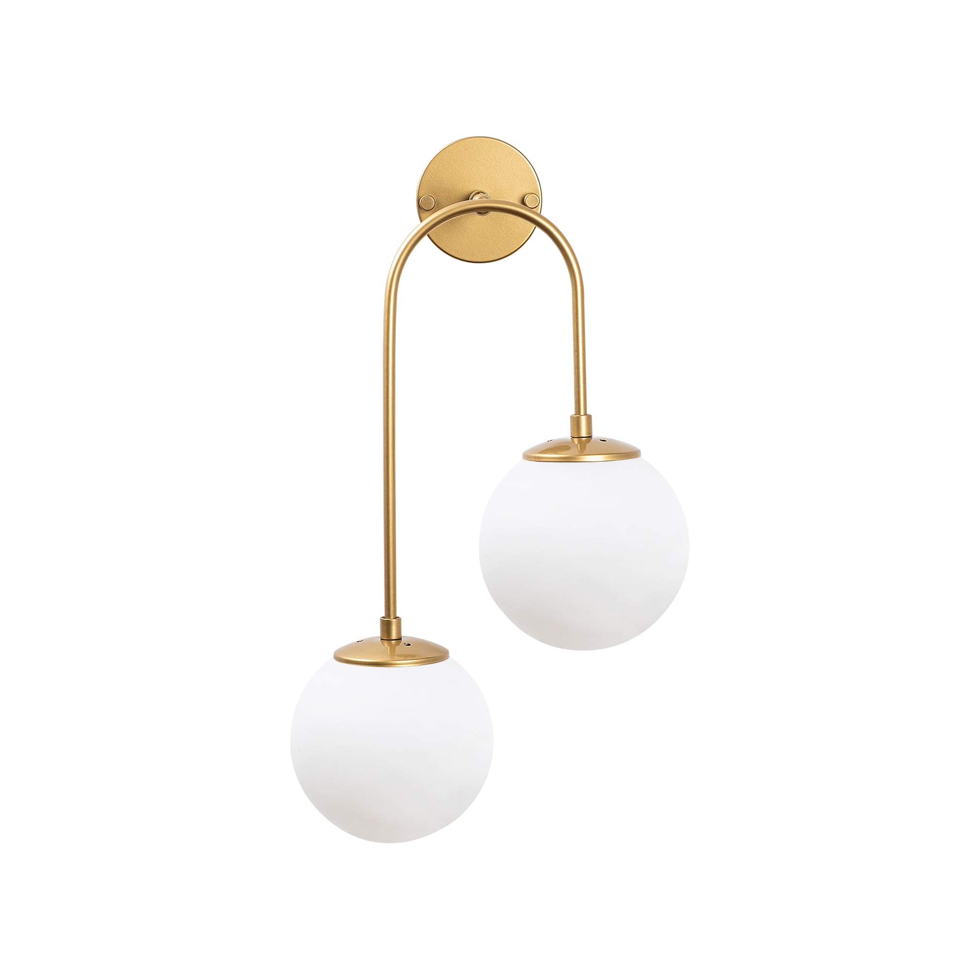 Camlı 2'Li Aplik Parlak Gold Jewel-10585