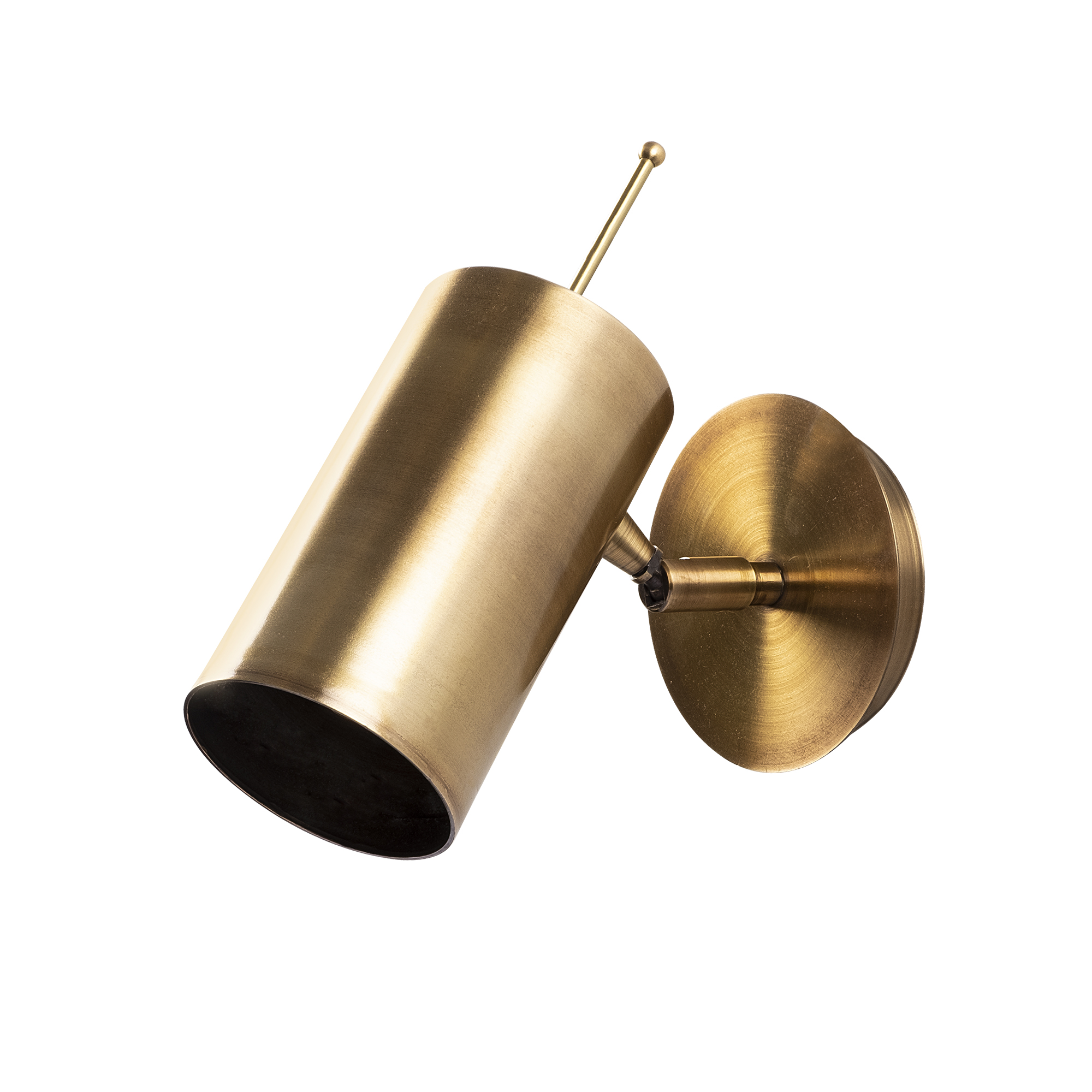 Metal Sıvama Tekli Aplik Parlak Gold Sılındırkem-6382