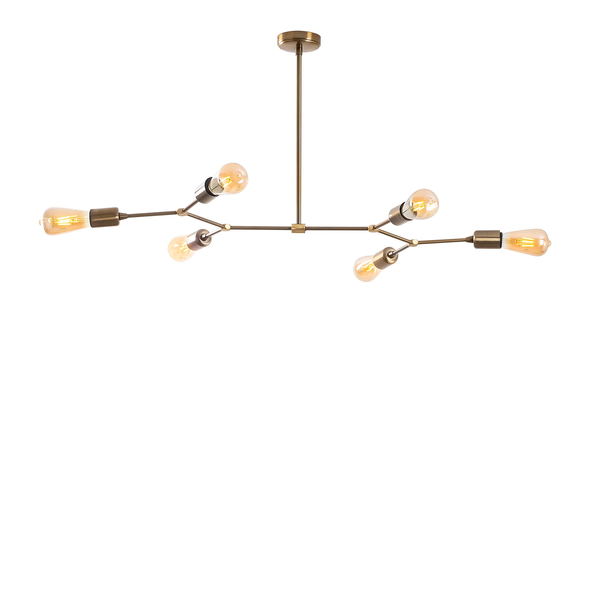 Rustik 6'Lı Avize Eskitme Sparrow-Nua-1236