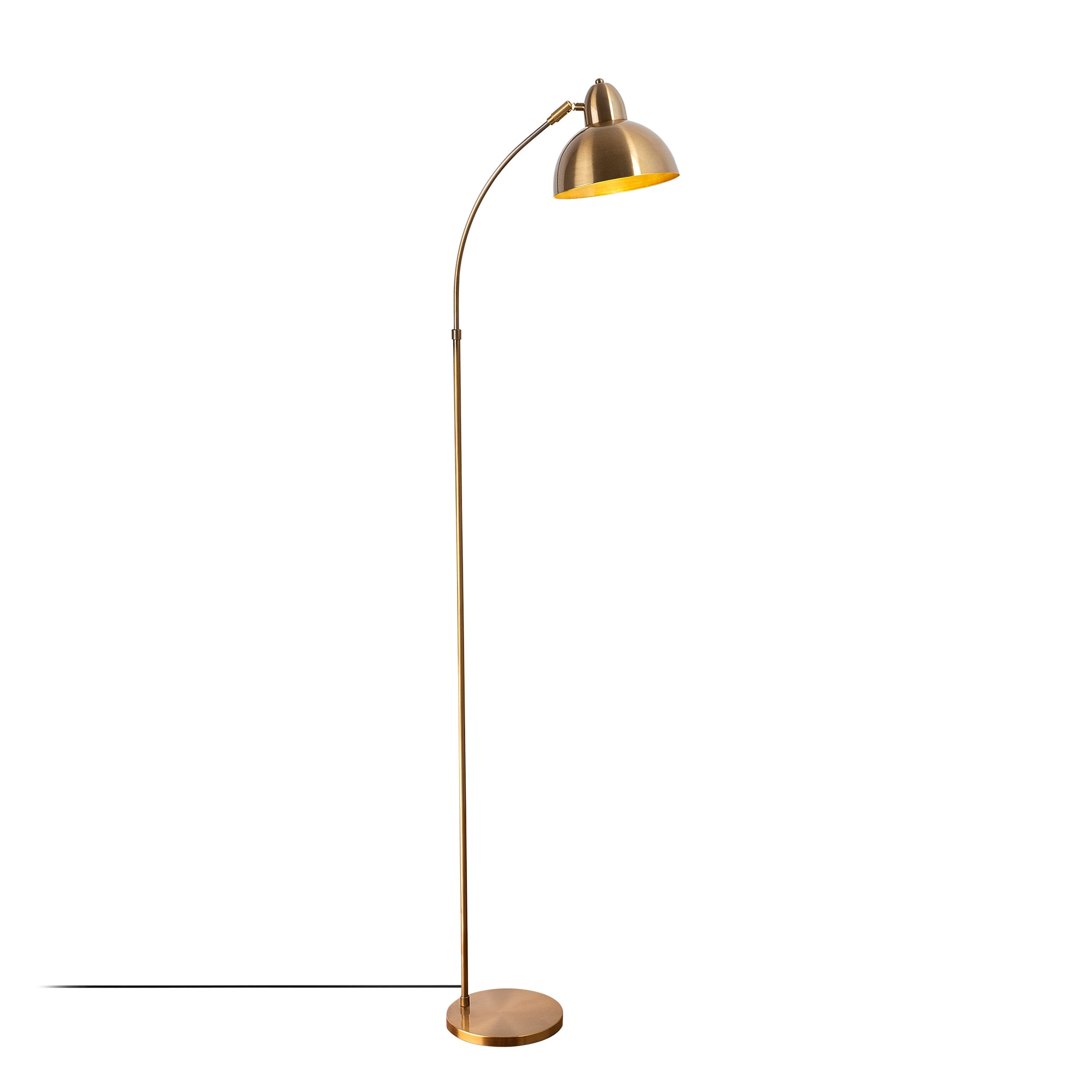Metal Sıvama Tekli Lambader Parlak Gold Varzan-10850