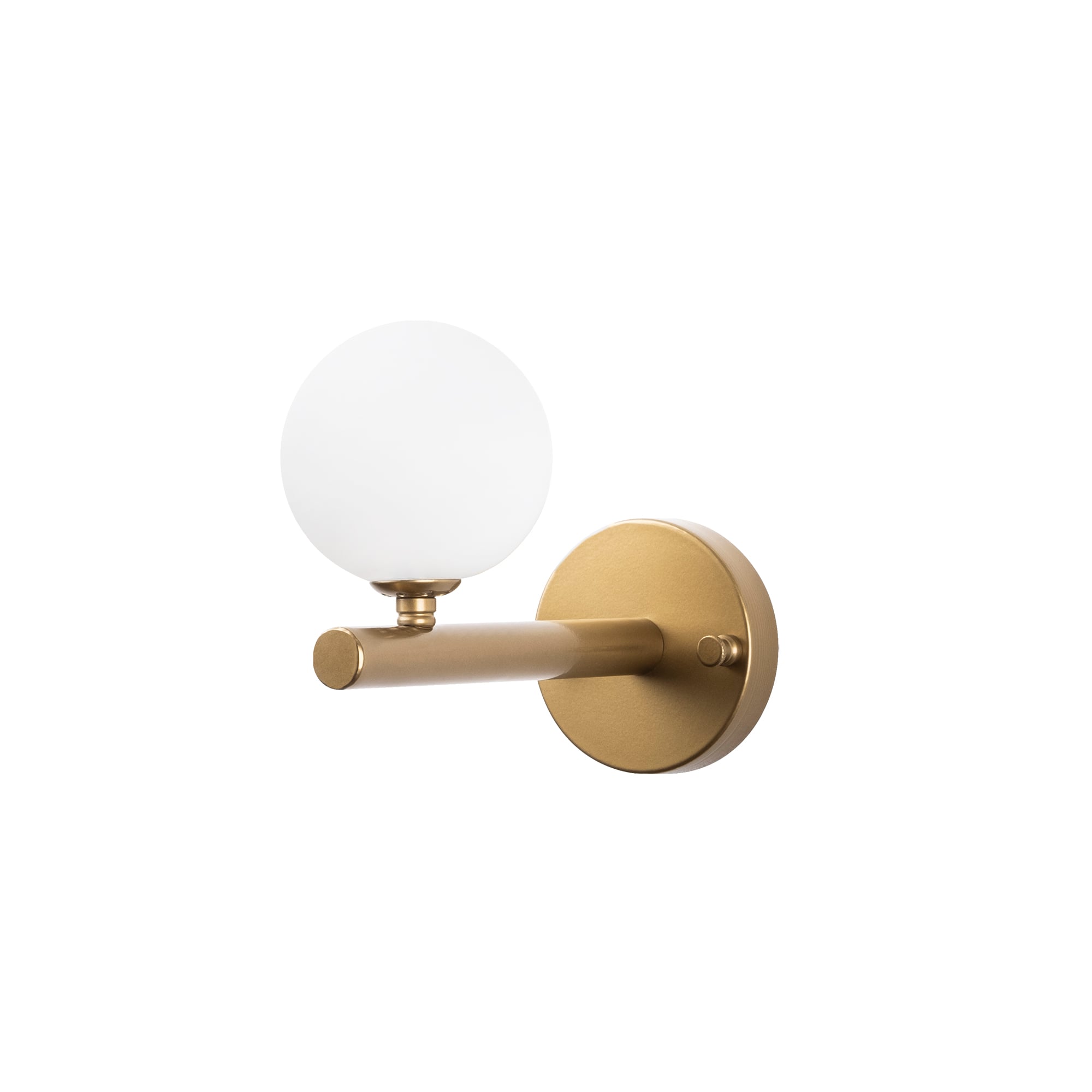 Camlı Tekli Aplik Parlak Gold Domıno-11034