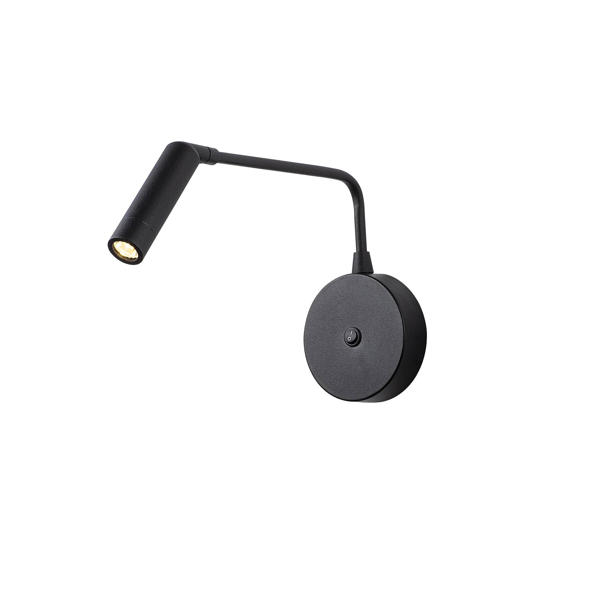 Led'Li Okuma Lambası Pütürlü Siyah Ugur-6042