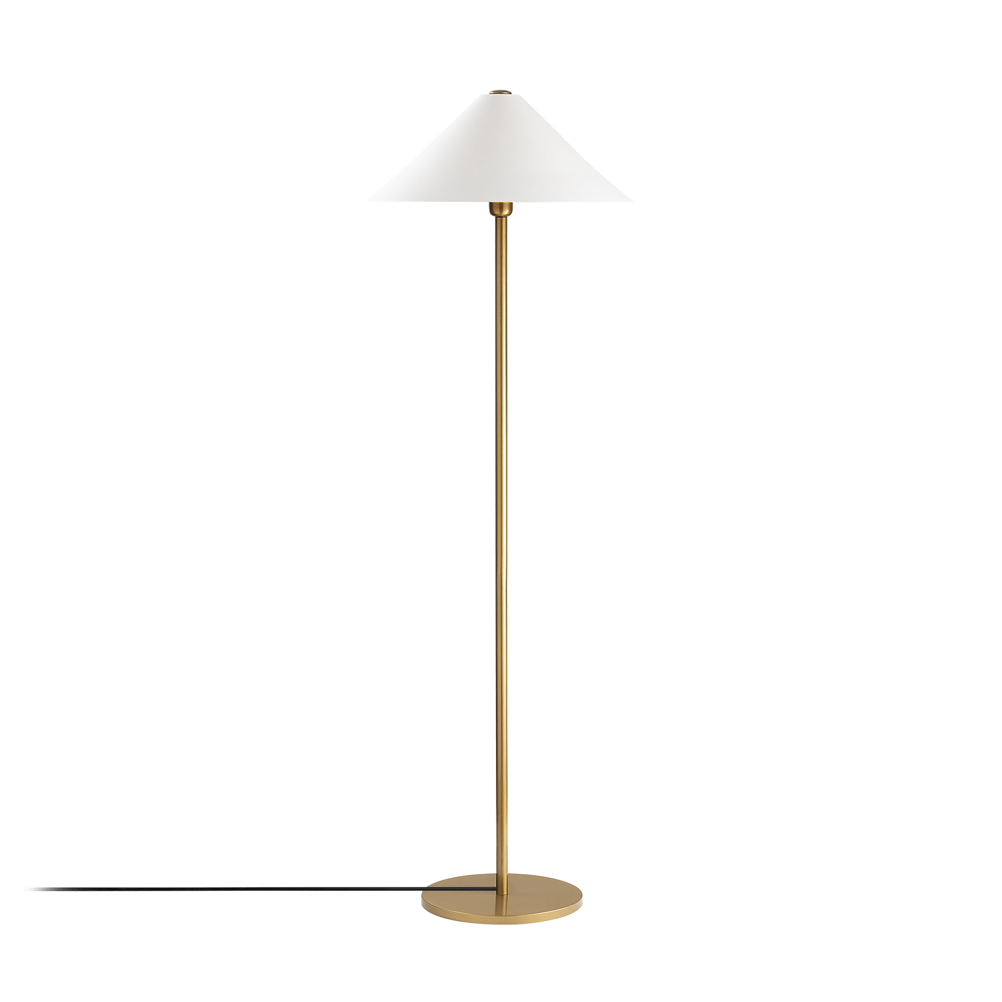 Metal Sıvama Tekli Lambader Parlak Gold Mıxed-11512