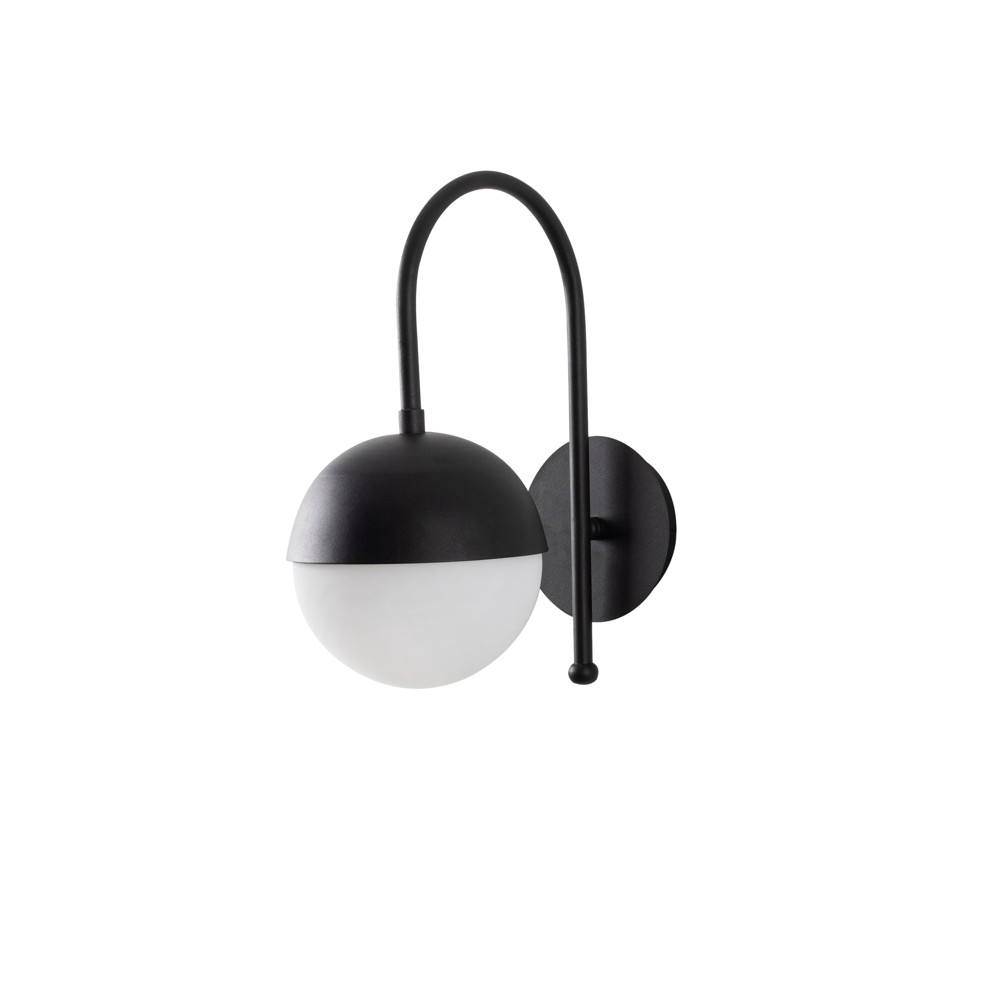 Camlı Tekli Aplik Pütürlü Siyah Karsor-Nuw-3302