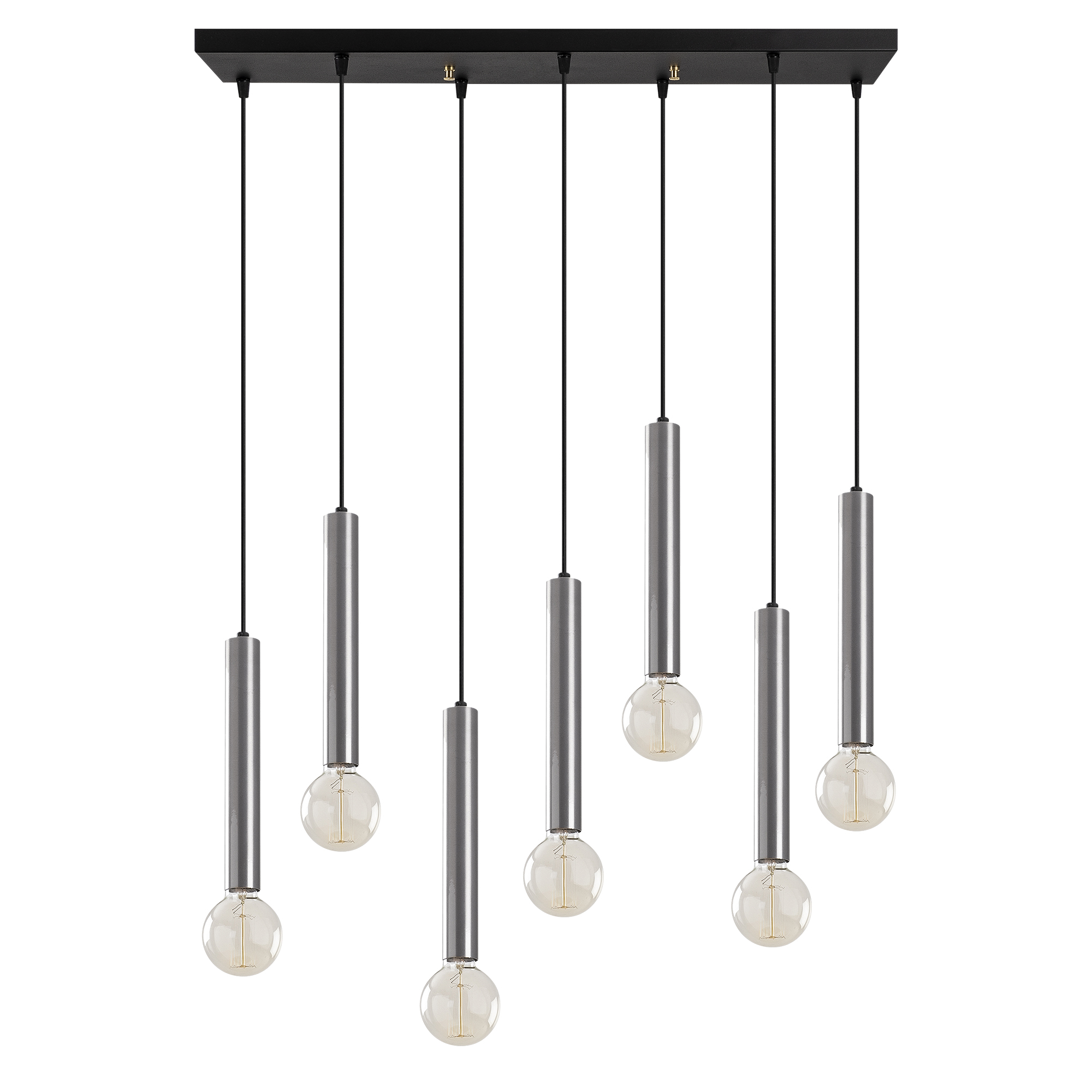 Metal Boru 7'Li Sıralı Sarkıt Pütürlü Siyah Tempo-30-Nus-6021