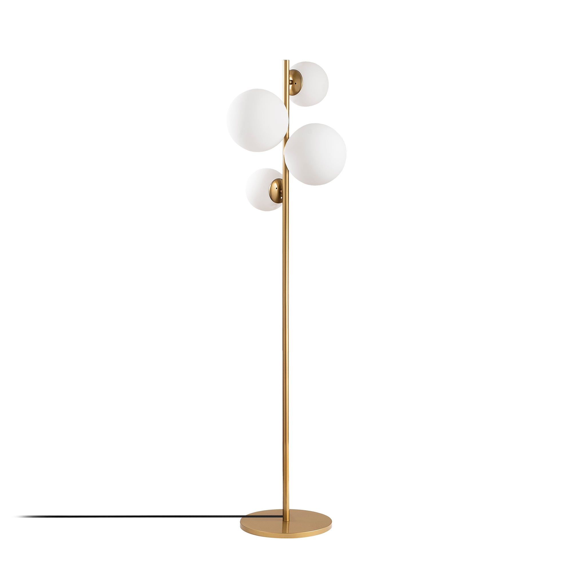 Camlı 4'Lü Lambader Parlak Gold Fazlı-10523