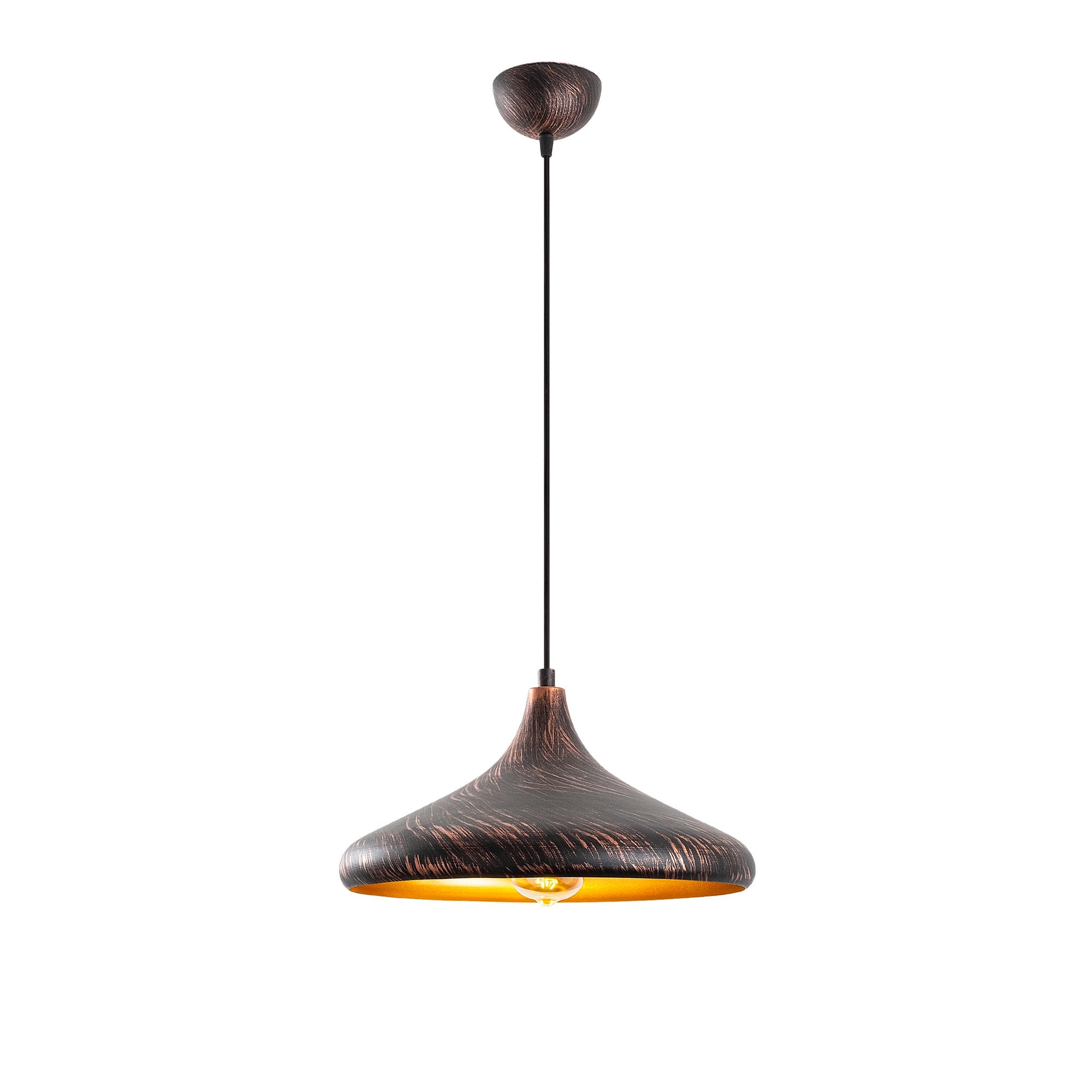 Metal Sıvama Tekli Sarkıt Vintage Gold Barek-11546
