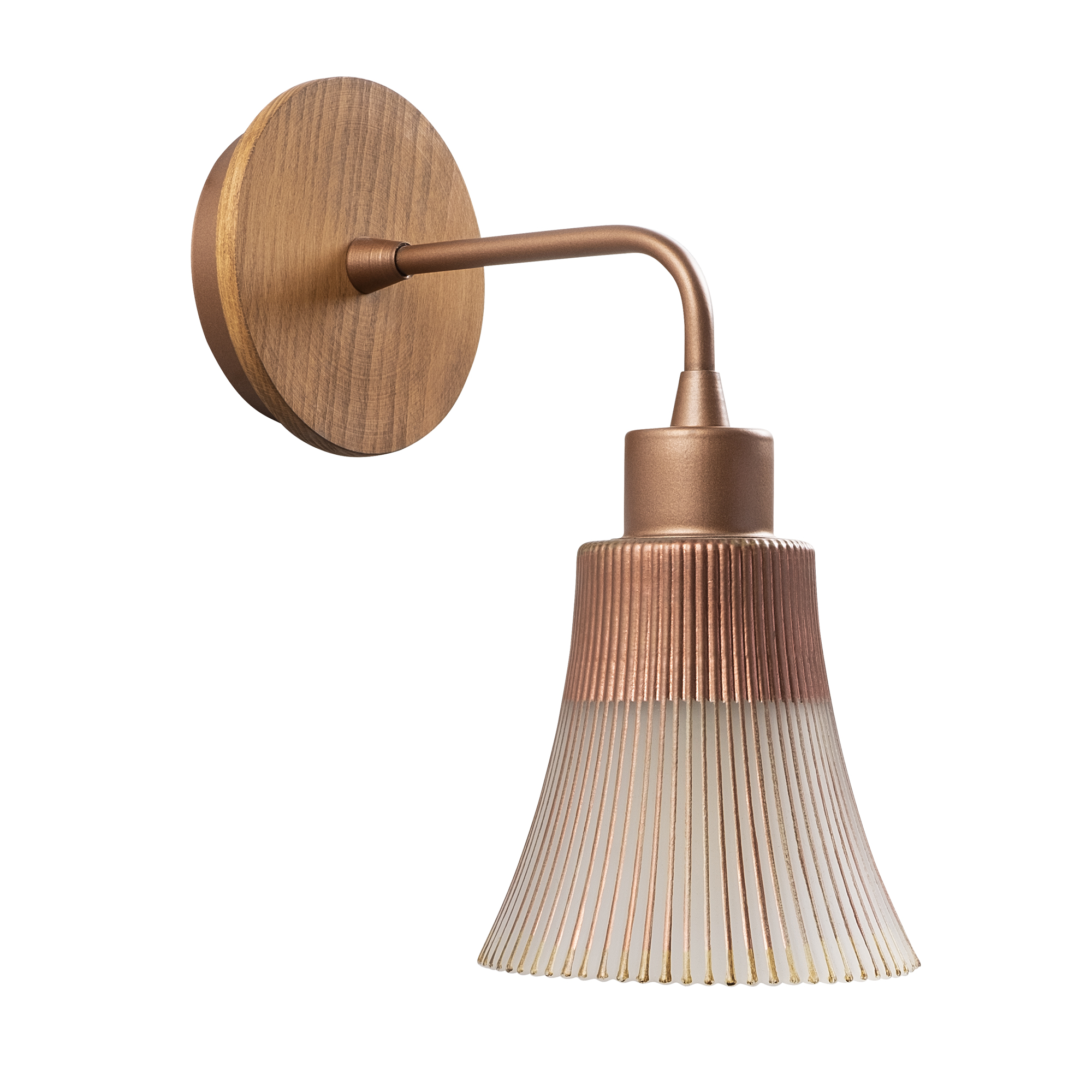 Camlı Tekli Aplik Bakır Natural Foca-N-130