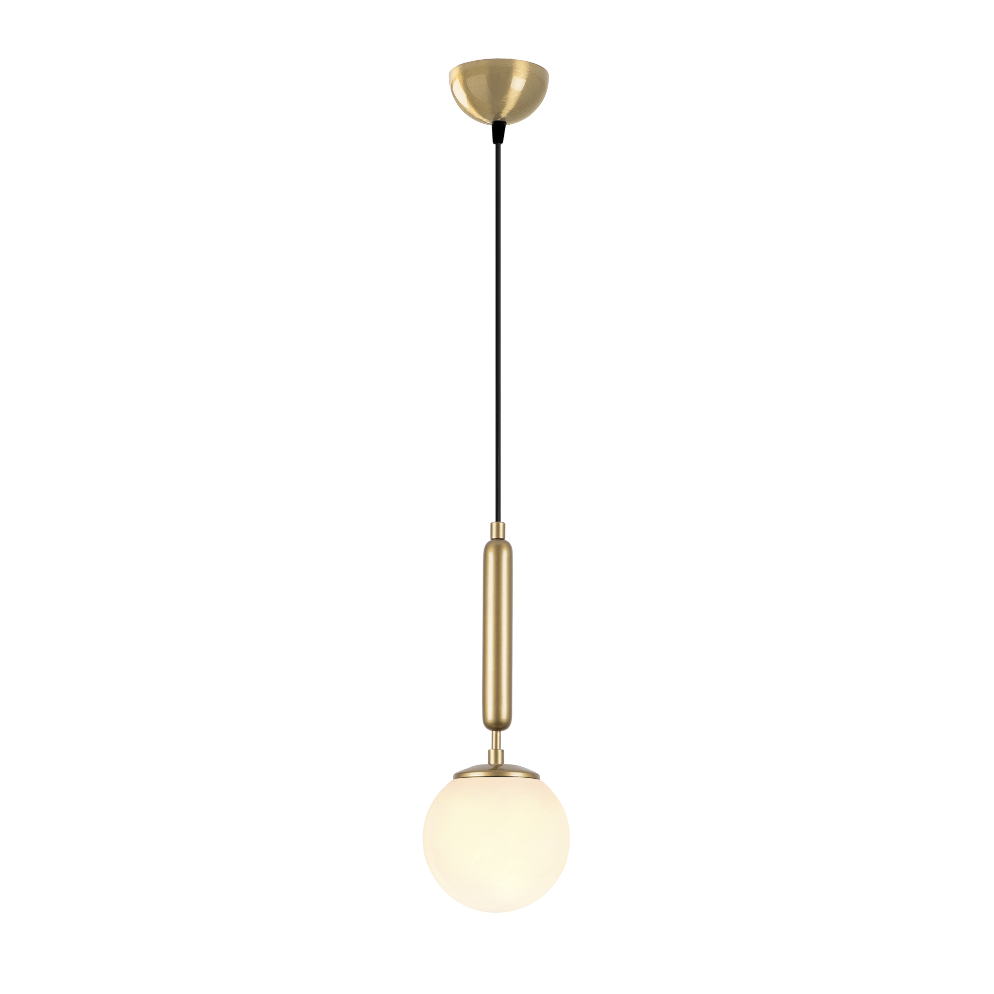 Modern Tekli Cam Sarkıt Avize Parlak Gold, Sarkıt Lamba KING-11452