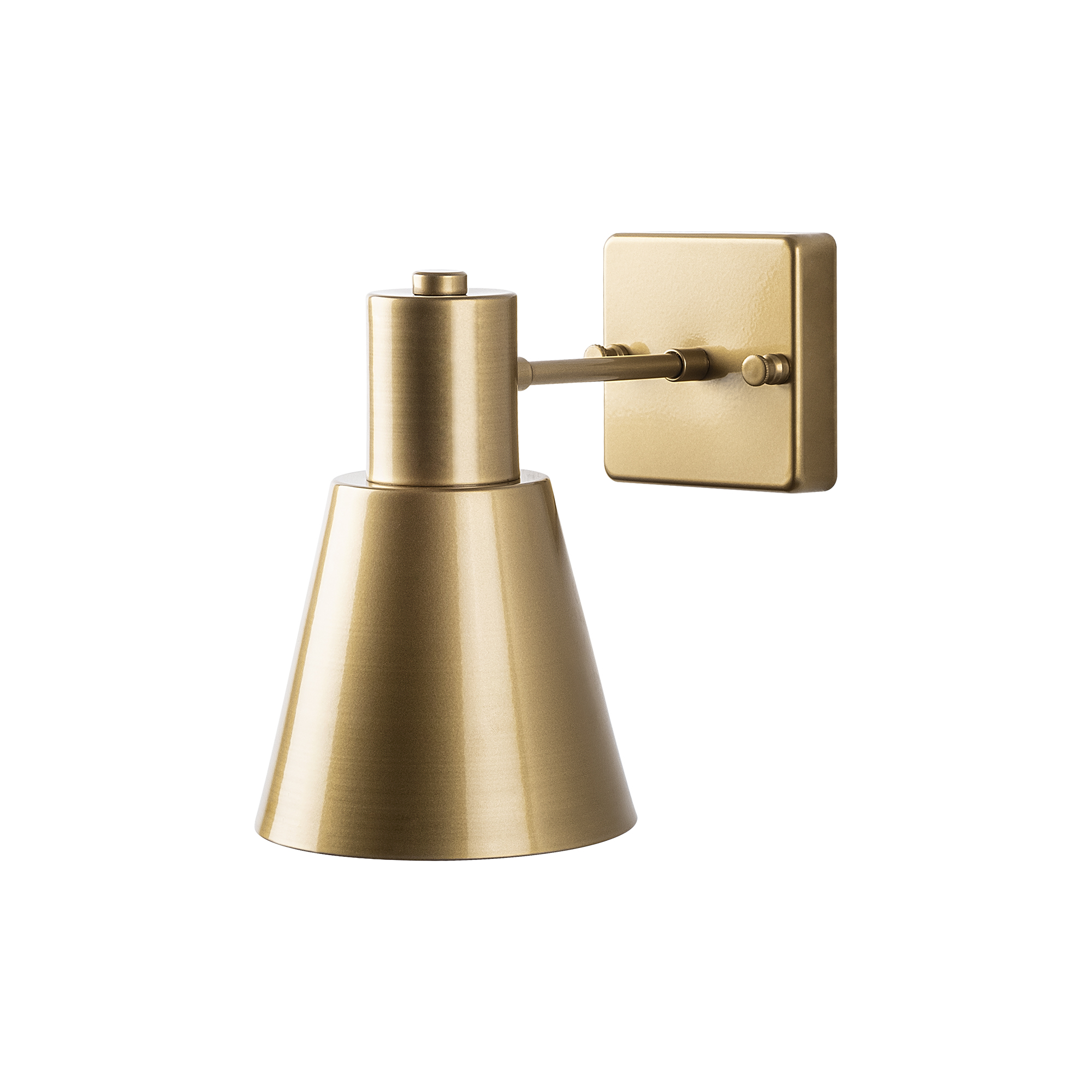 Metal Sıvama Tekli Aplik Parlak Gold Funnel-13091