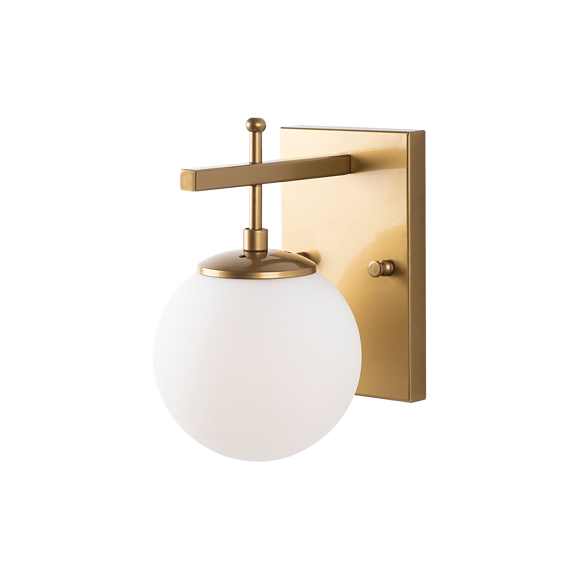 Camlı Tekli Aplik Parlak Gold Zahar-13110