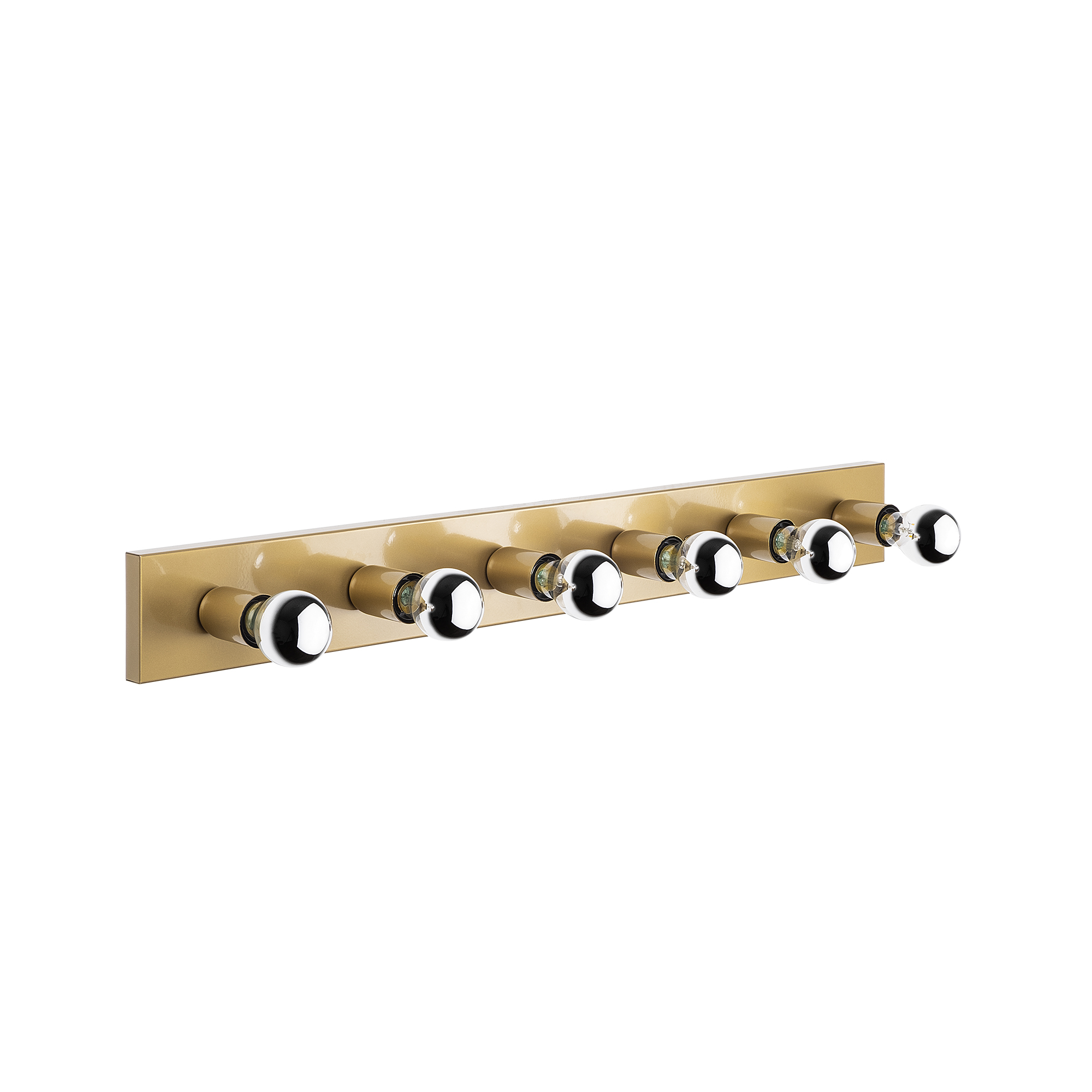 Rustik 6'Lı Aplik Parlak Gold Mırro-12237