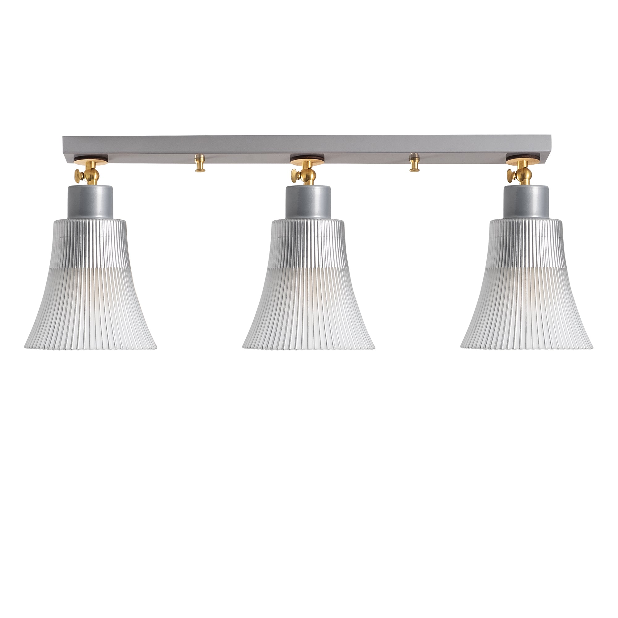 Camlı 3'Lü Plafönyer Silver Foca-N-119