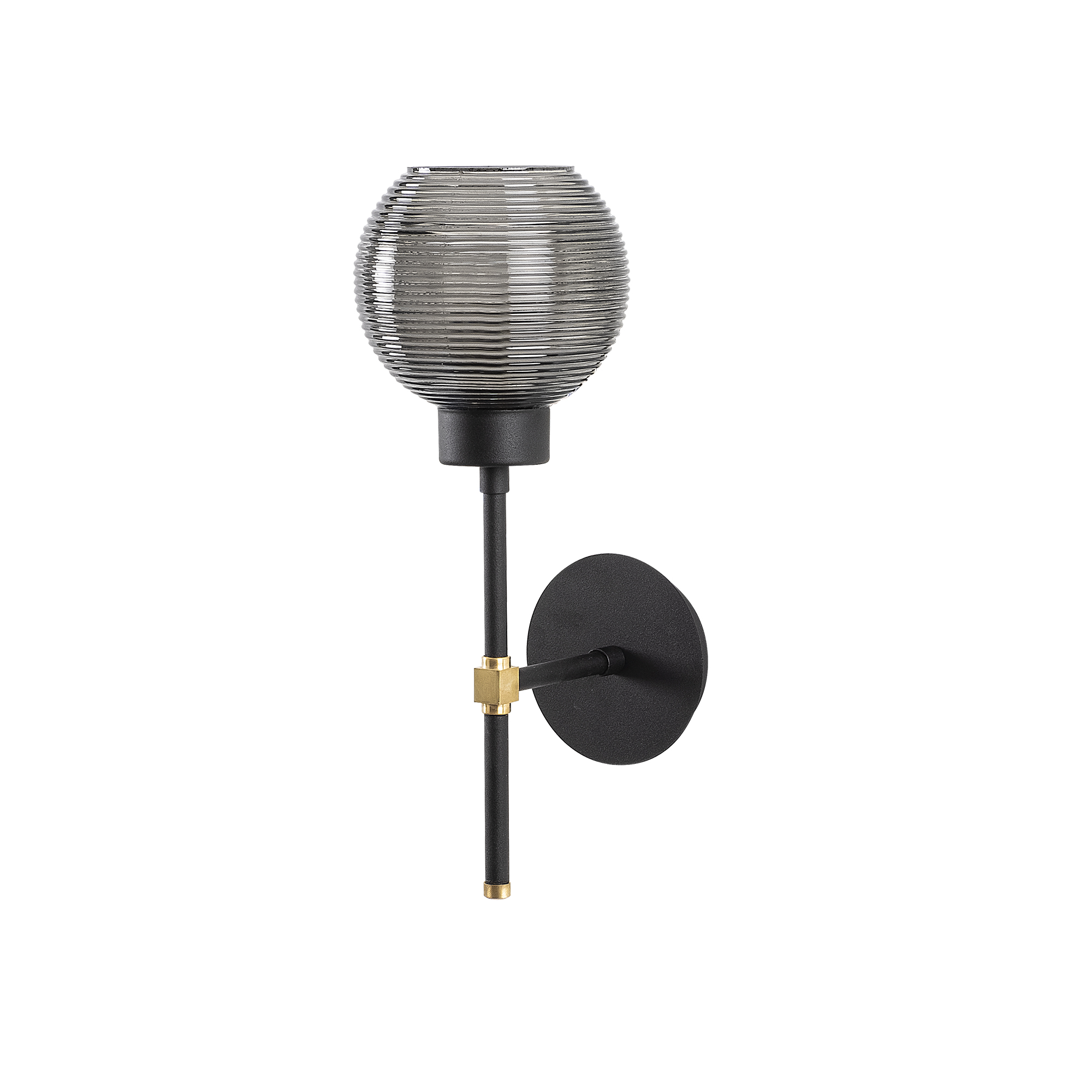 Camlı Tekli Aplik Pütürlü Siyah Swıng-Nuw-3156