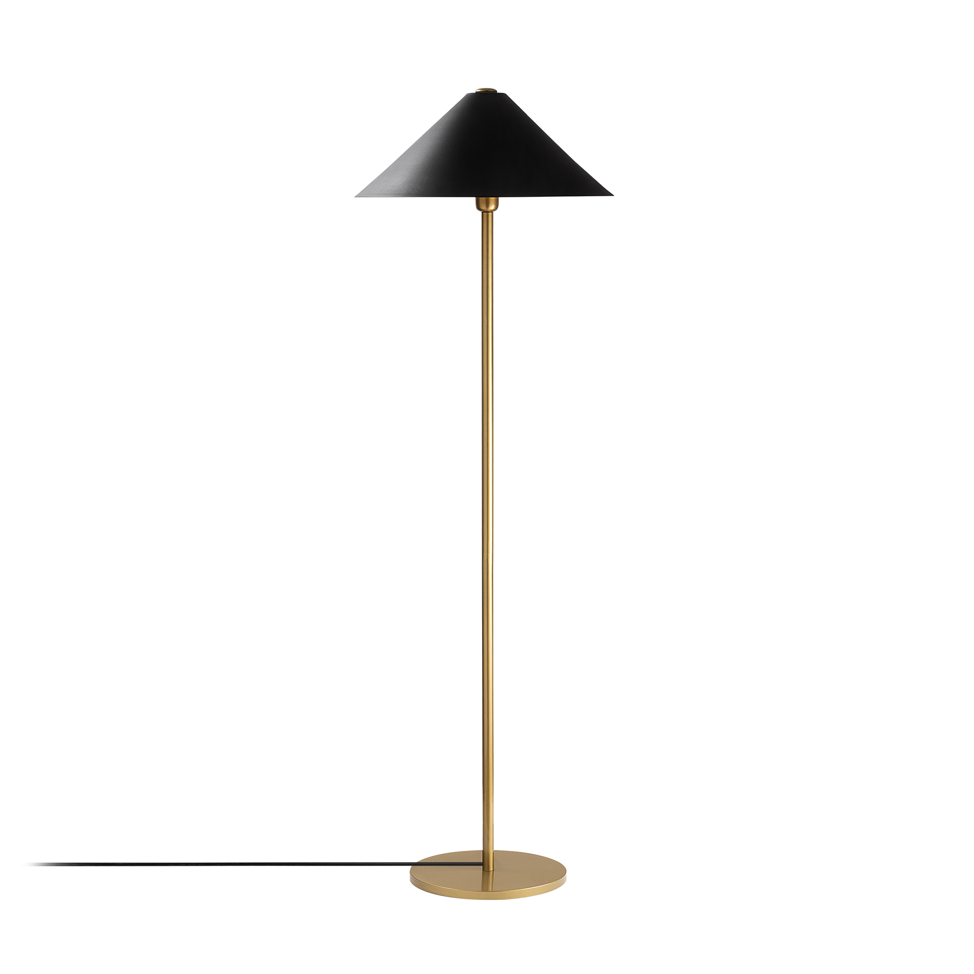 Metal Sıvama Tekli Lambader Parlak Gold Mıxed-11511