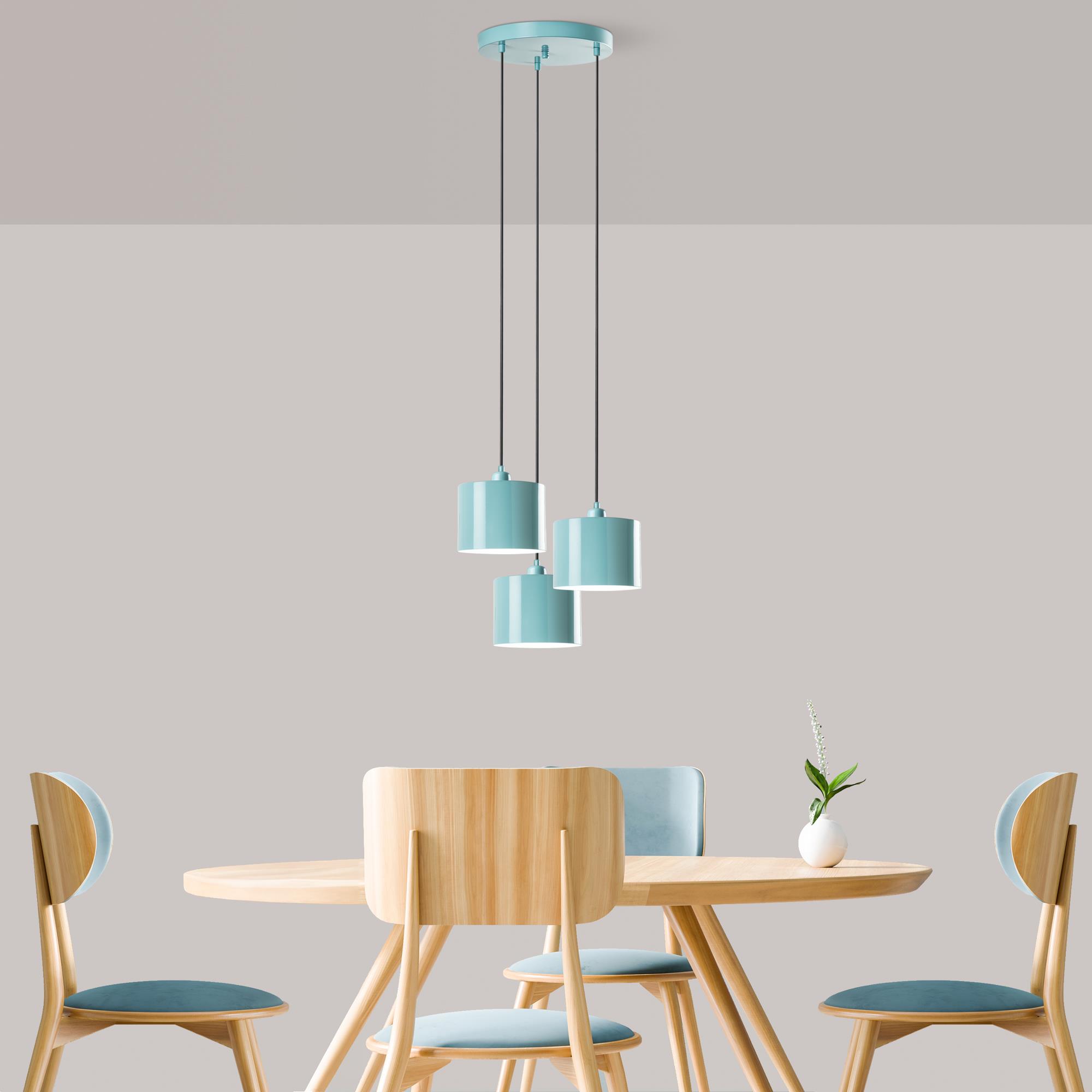 DUZ-195TURQUOISE-3, METAL SIVAMA 3'LÜ TEPSİ SARKIT