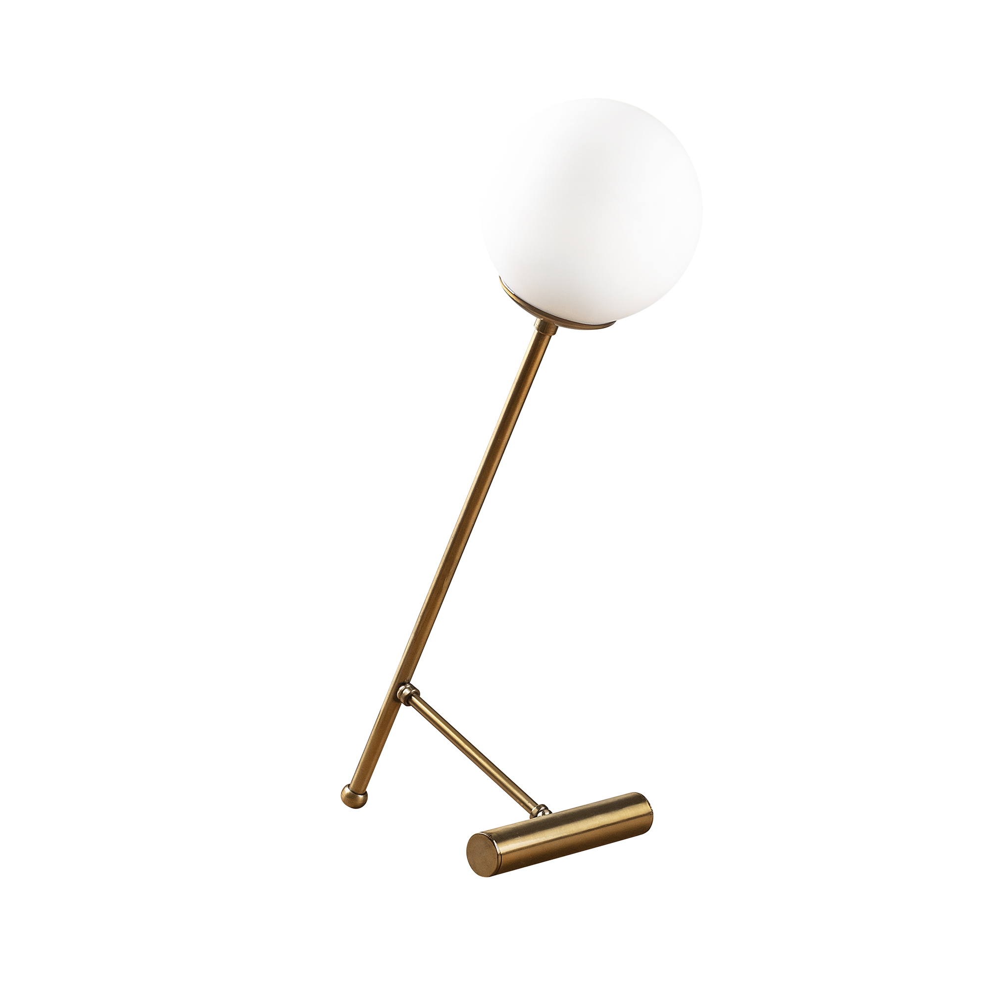 Camlı Tekli Masa Lambası Eskitme Golf-Num-5023