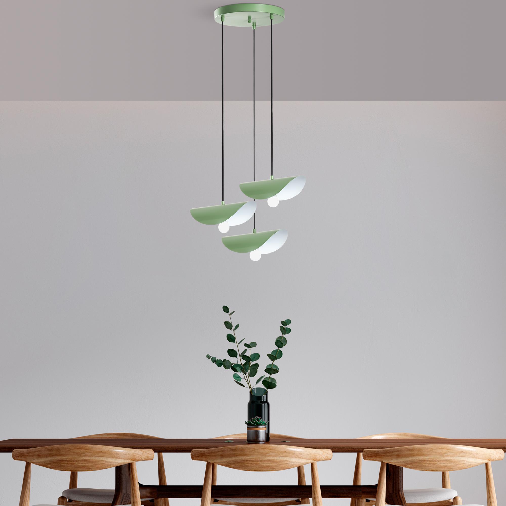 EGER-MR-964-MINTGREEN, METAL SIVAMA 3'LÜ TEPSİ SARKIT