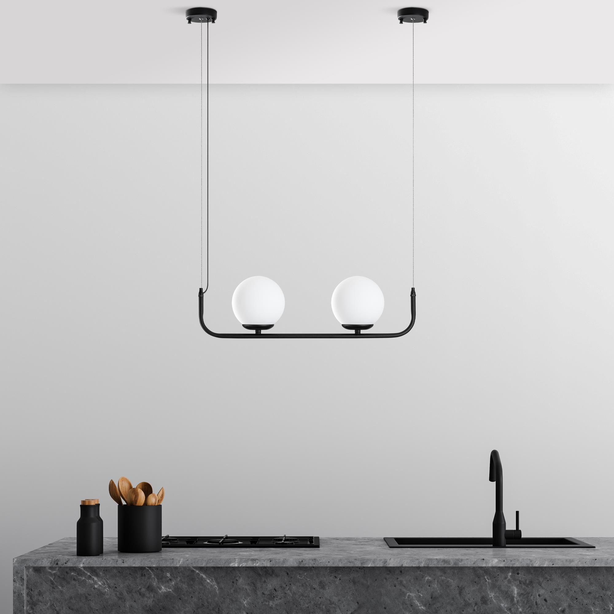 FARUK-13710, CAMLI 2'Lİ AVİZE 