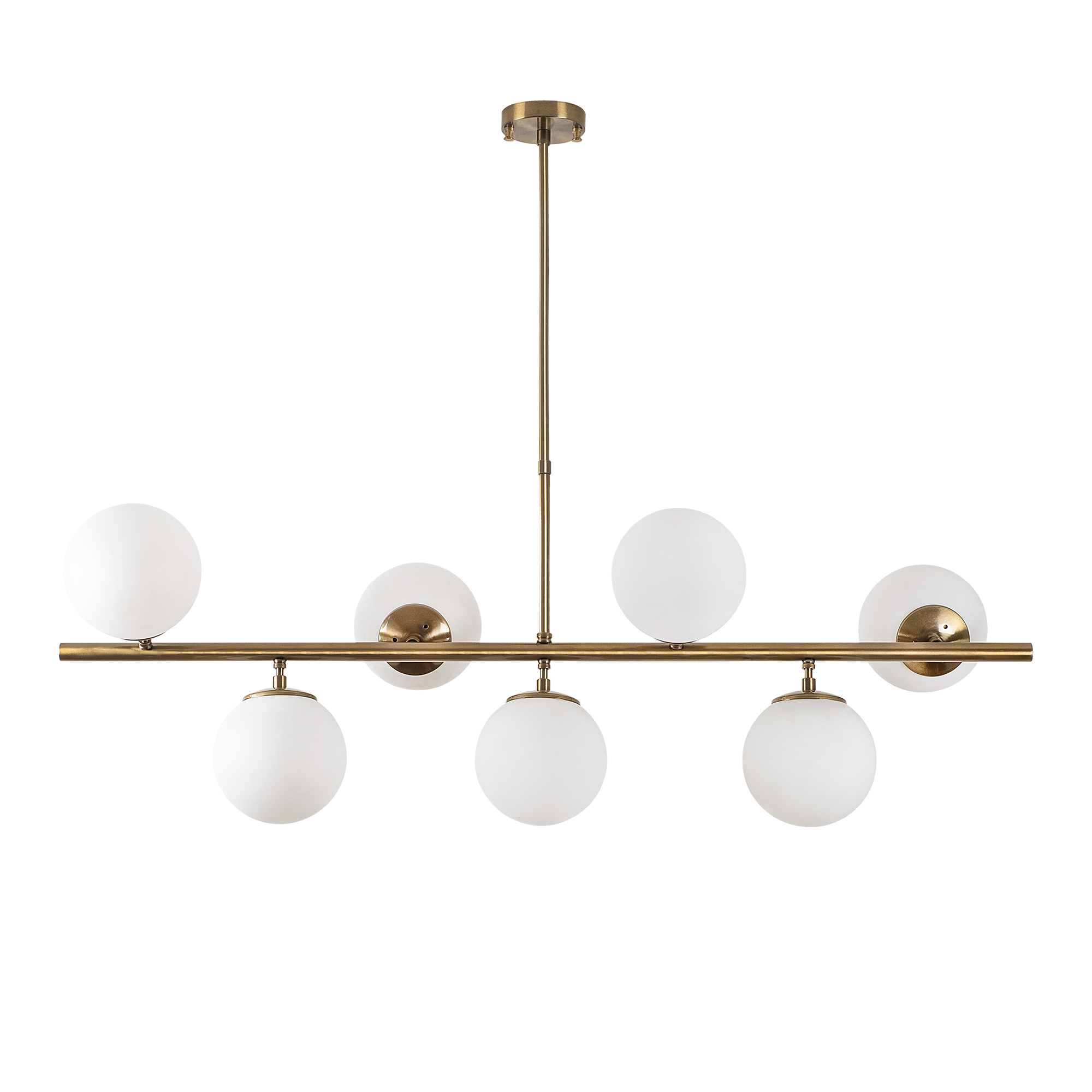 Camlı 7'Li Avize Parlak Gold Fazlı-10535