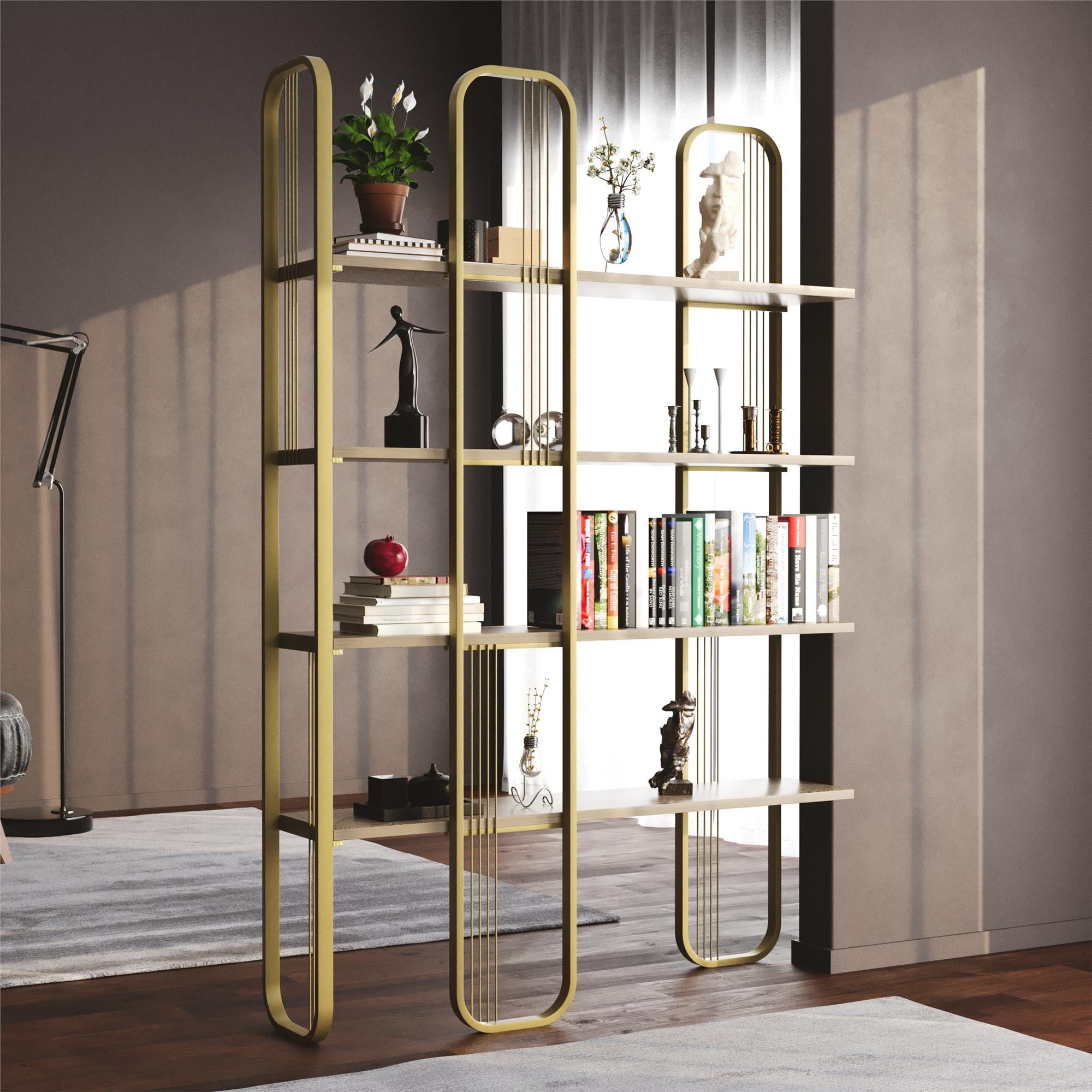 GED-031 METAL AHŞAP DEKORATİF RAF ÜNİTESİ