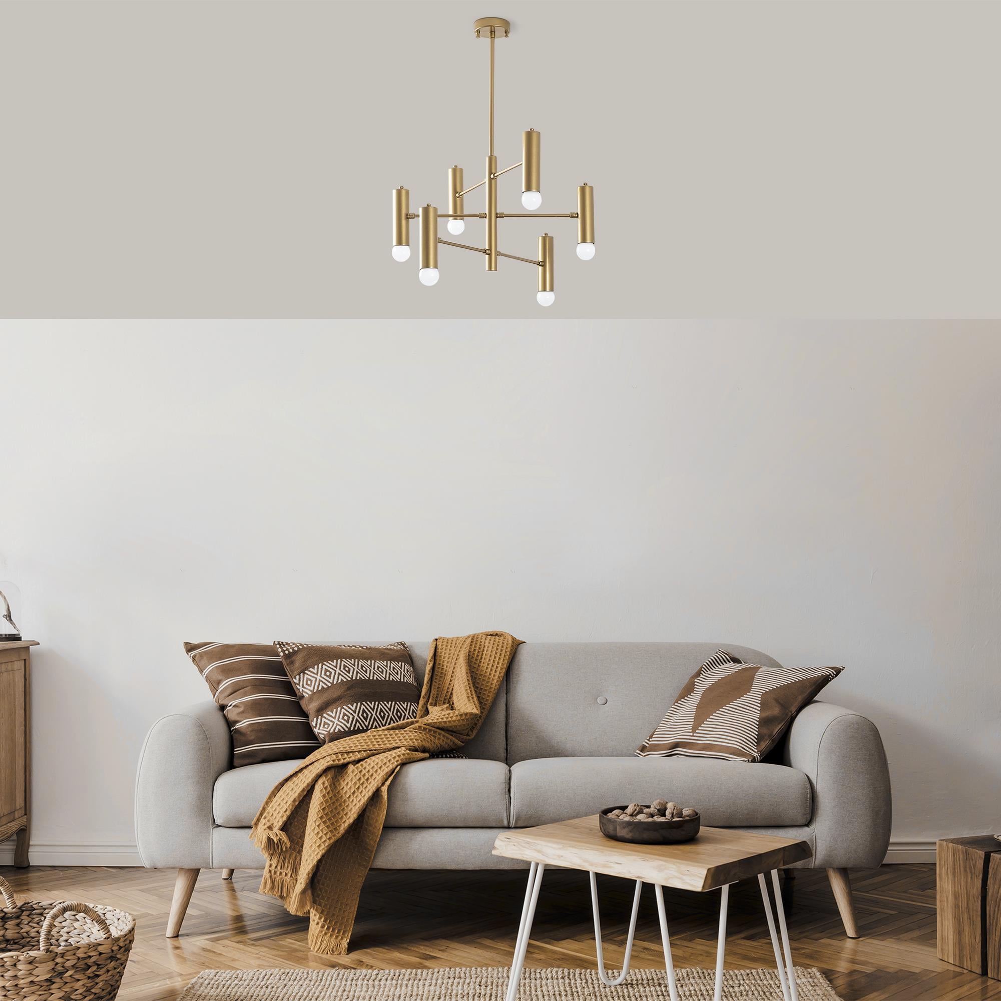GHARIB-13267, METAL 6'LI AVİZE 