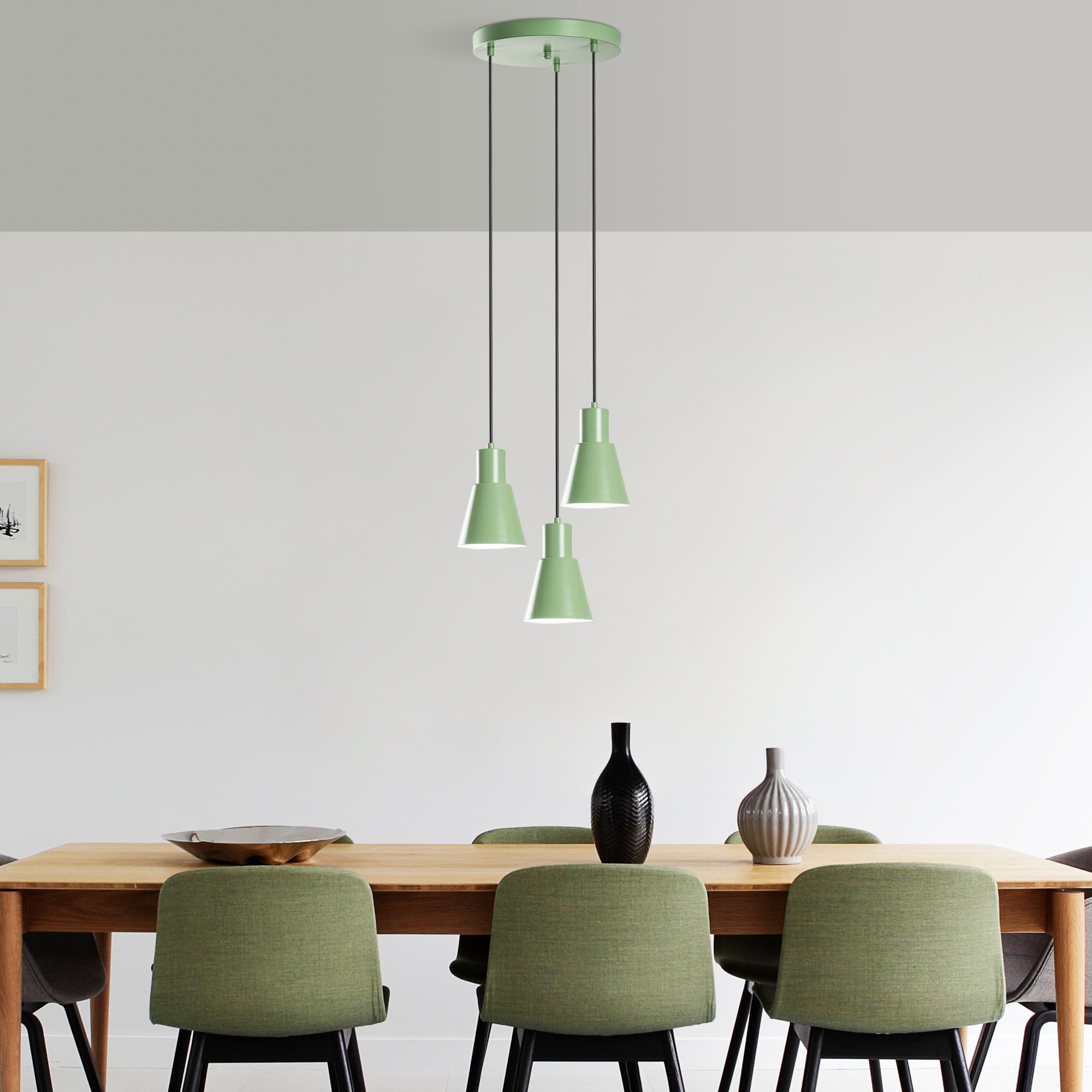 KONIKKEM-6357-3-MINTGREEN, METAL SIVAMA 3'LÜ TEPSİ SARKIT