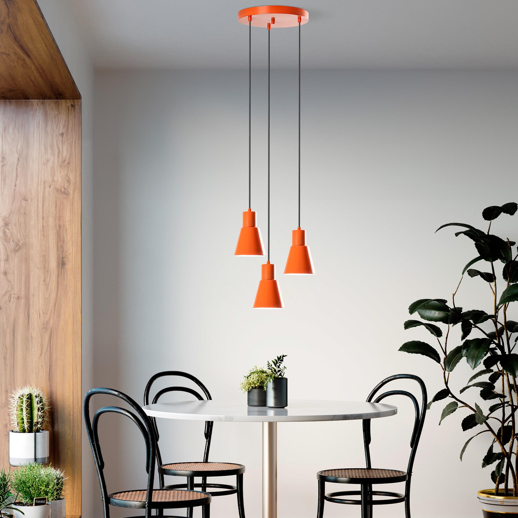 KONIKKEM-6357-3-ORANGE, METAL SIVAMA 3'LÜ TEPSİ SARKIT