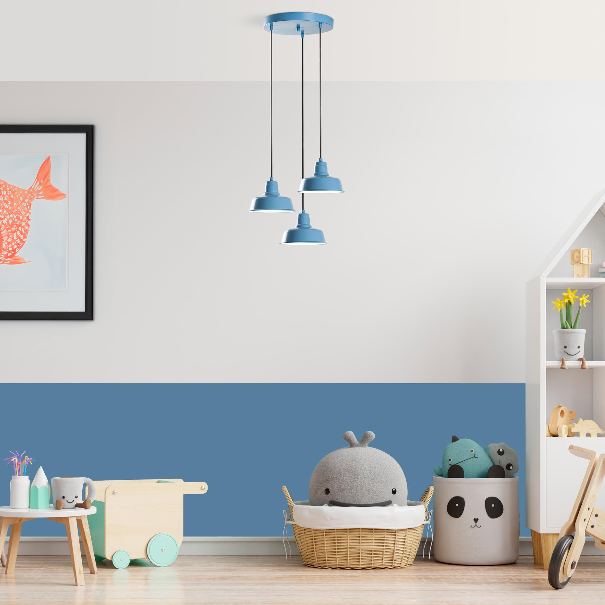 MEMATI-181LIGHTBLUE-3, METAL SIVAMA 3'LÜ TEPSİ SARKIT