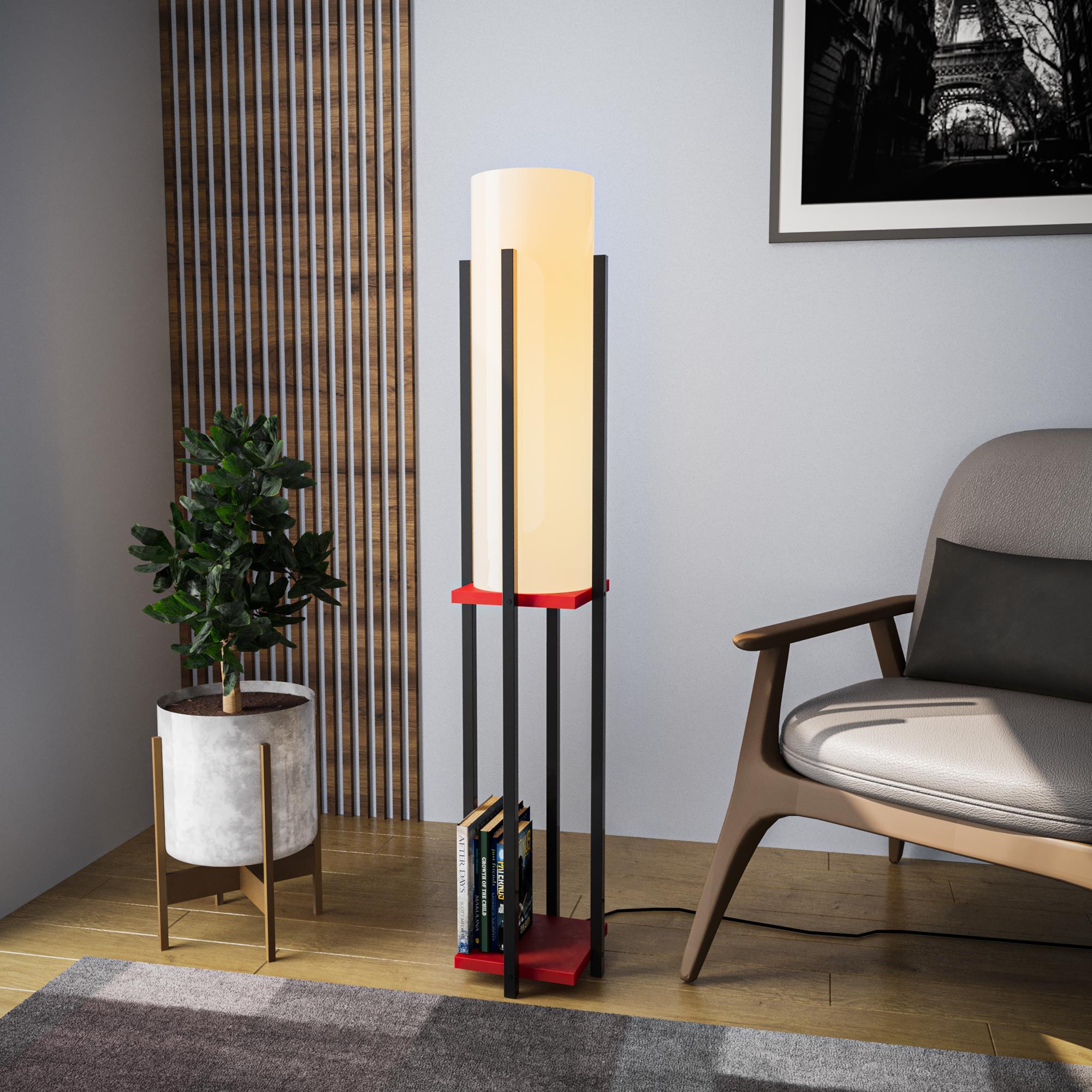 SHELFLAMP-8131, ABAJUR BAŞLIKLI TEKLİ LAMBADER 