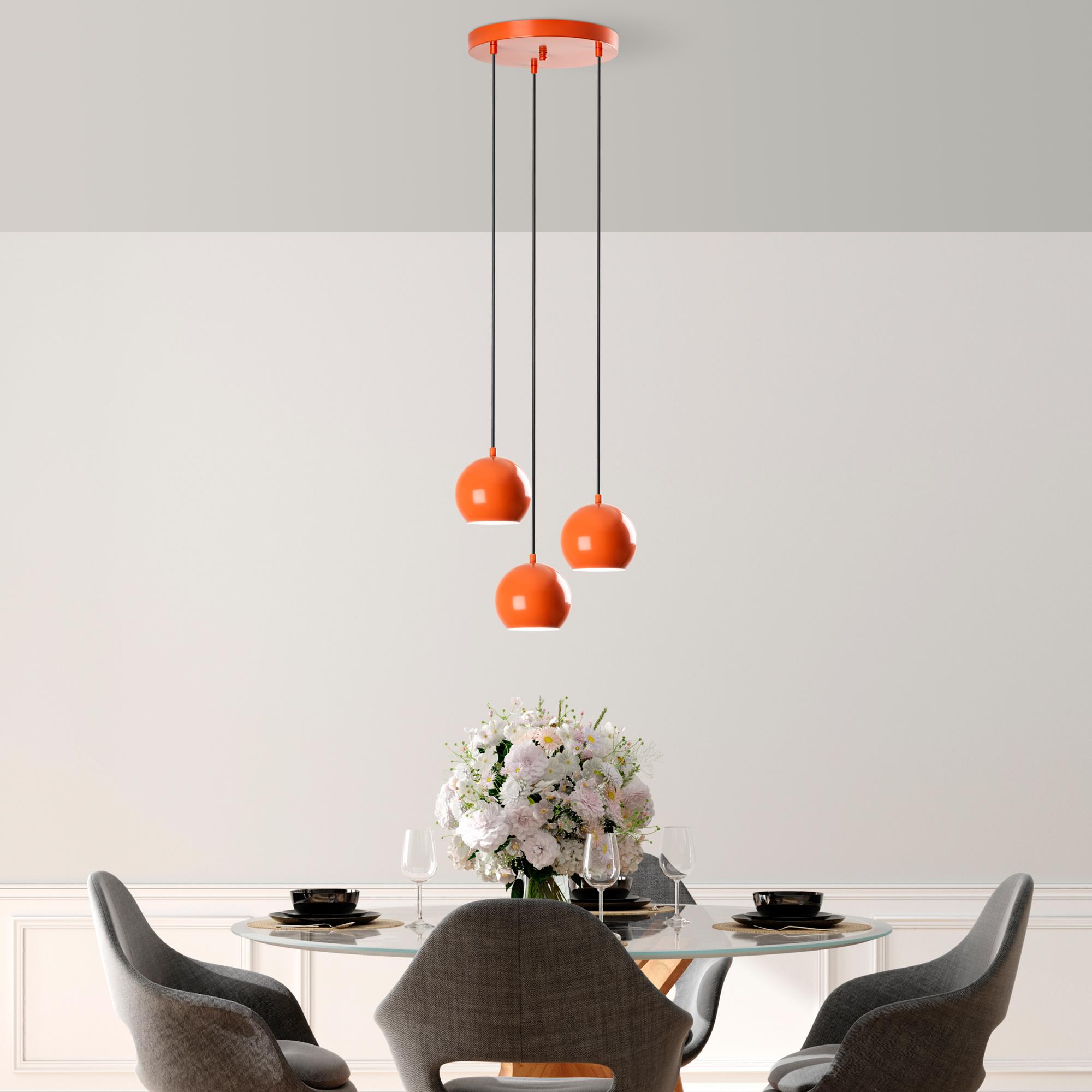 TOP-15-241-1-ORANGE, METAL SIVAMA 3'LÜ TEPSİ SARKIT