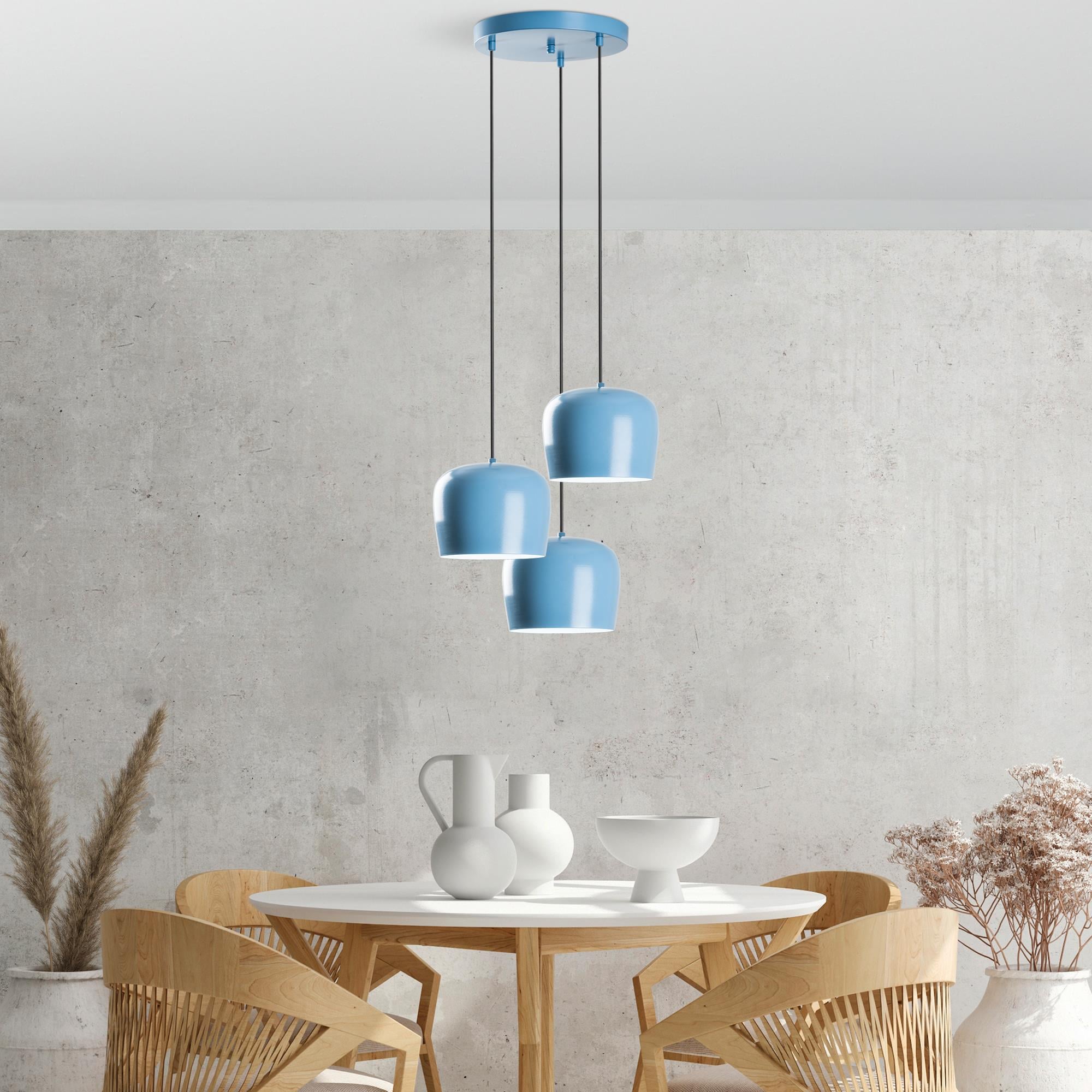 YOZGAT-N-1413-LIGHTBLUE, METAL SIVAMA 3'LÜ TEPSİ SARKIT