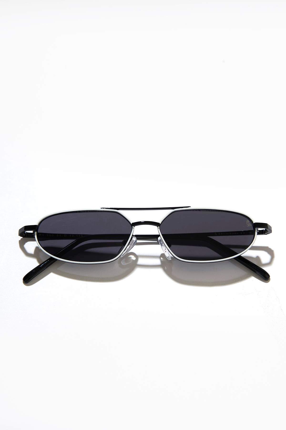 Alwin Black White Black Erkek Güneş Gözlüğü