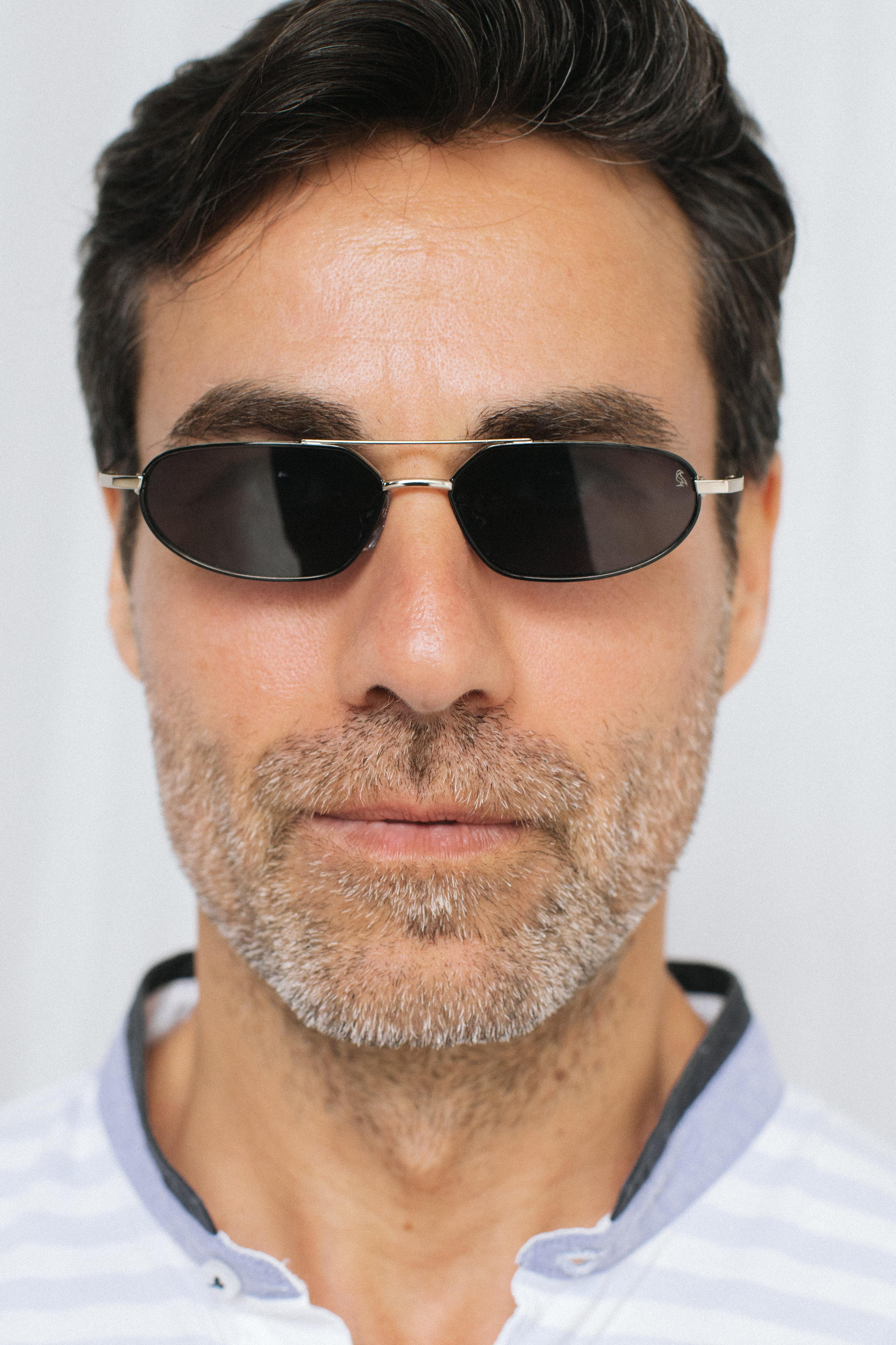 Alwin Silver Black Erkek Güneş Gözlüğü