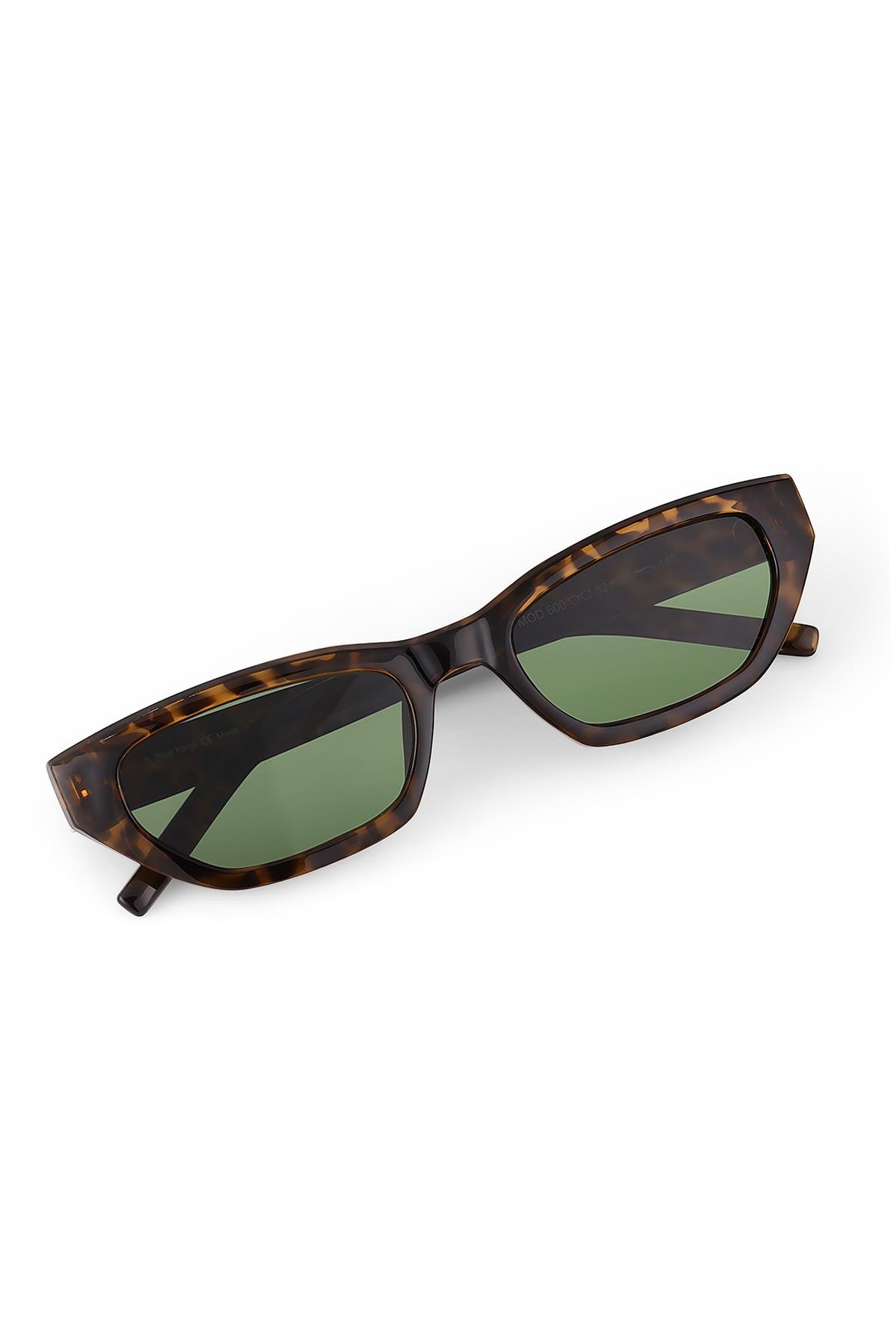 Aralık Leopard Green Güneş Gözlüğü