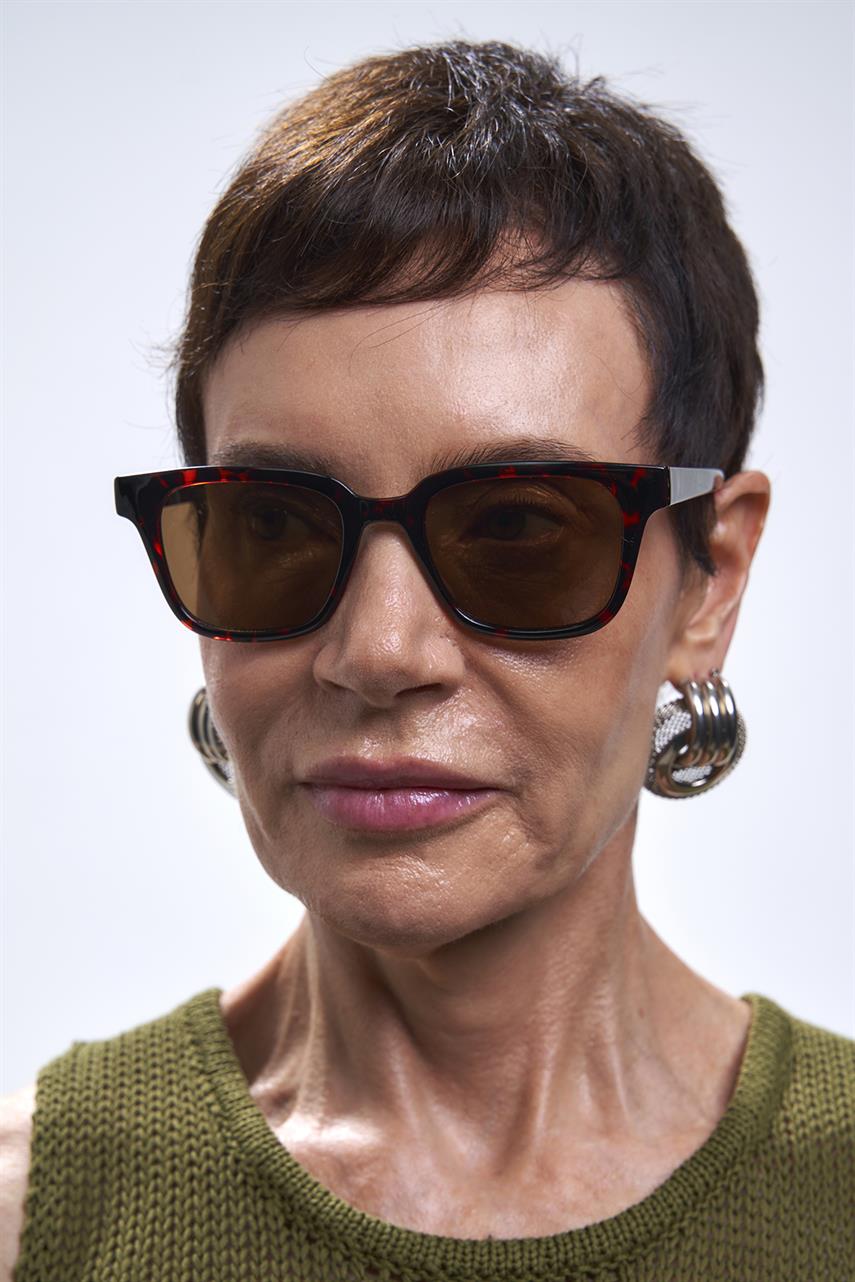 Elvin Leopard Brown Güneş Gözlüğü