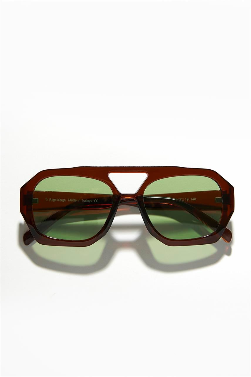 Kaitlyn Brown Green Güneş Gözlüğü