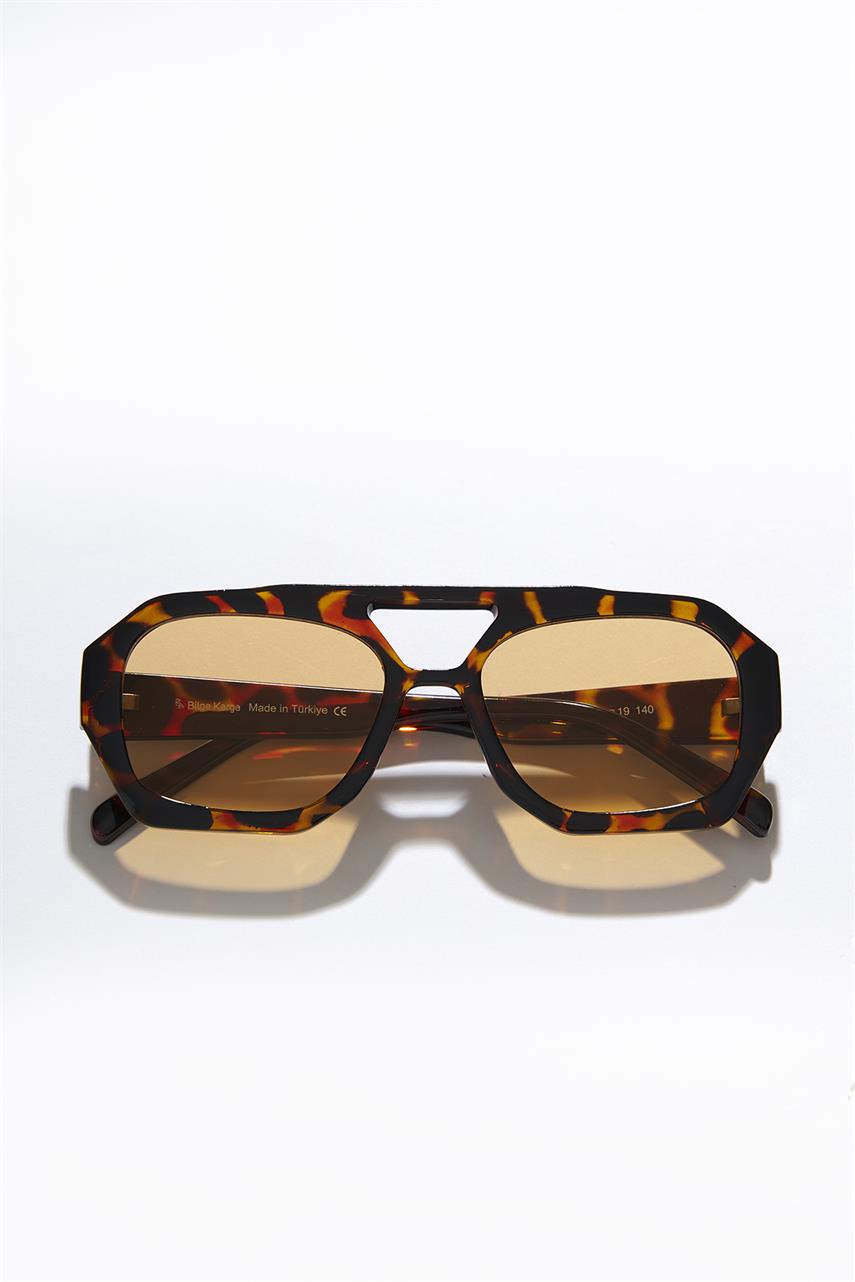 Kaitlyn Leopard Orange Güneş Gözlüğü