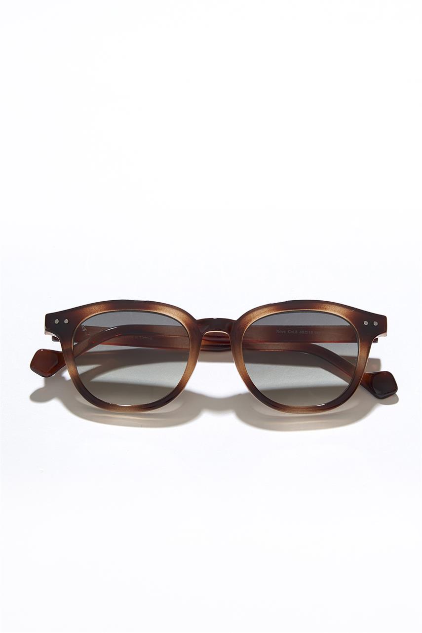 Nova Vintage Leopard Green Erkek Güneş Gözlüğü - Bilge Karga
