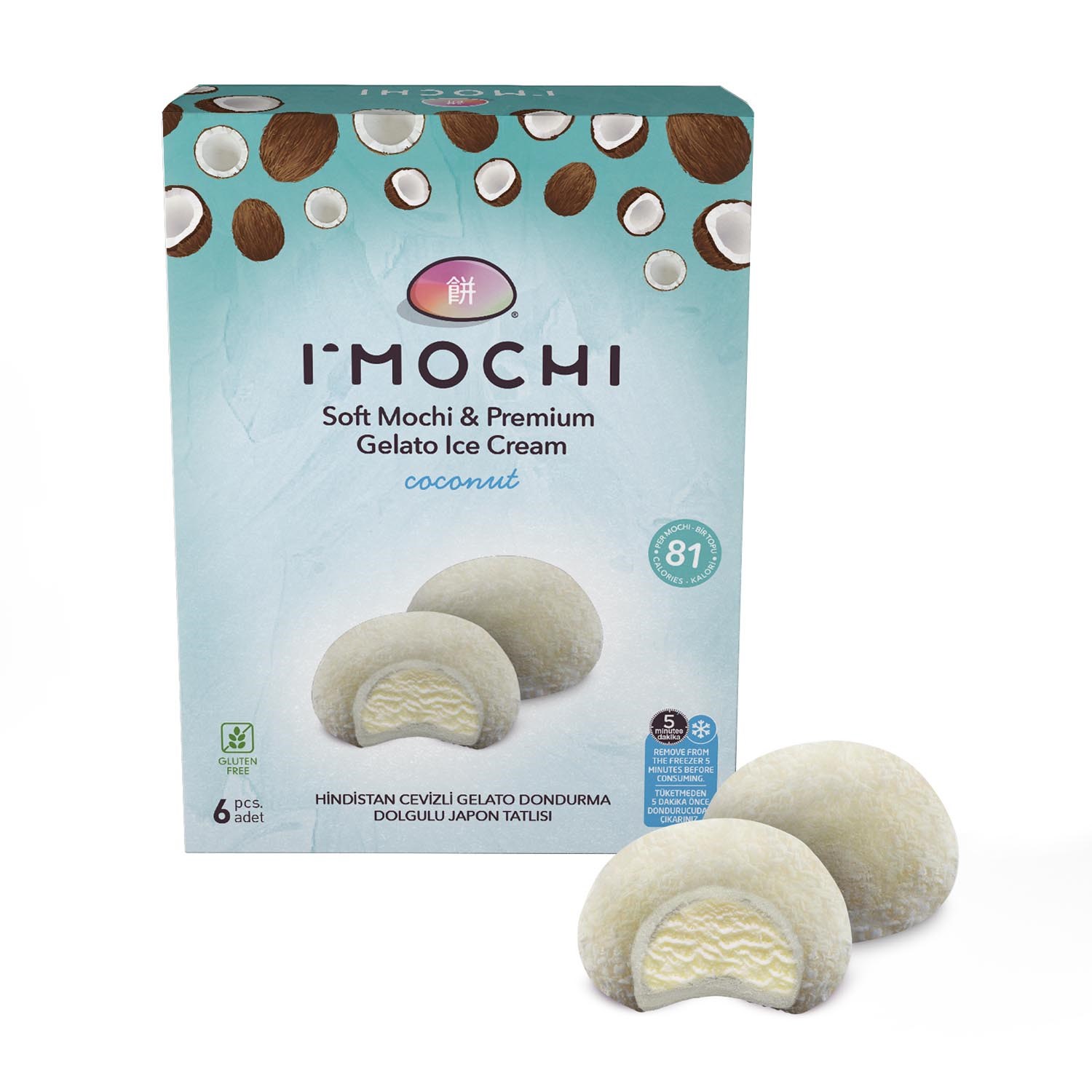 I'Mochi Hindistan Cevizli Dondurmalı Mochi 6 Adet | Hazz