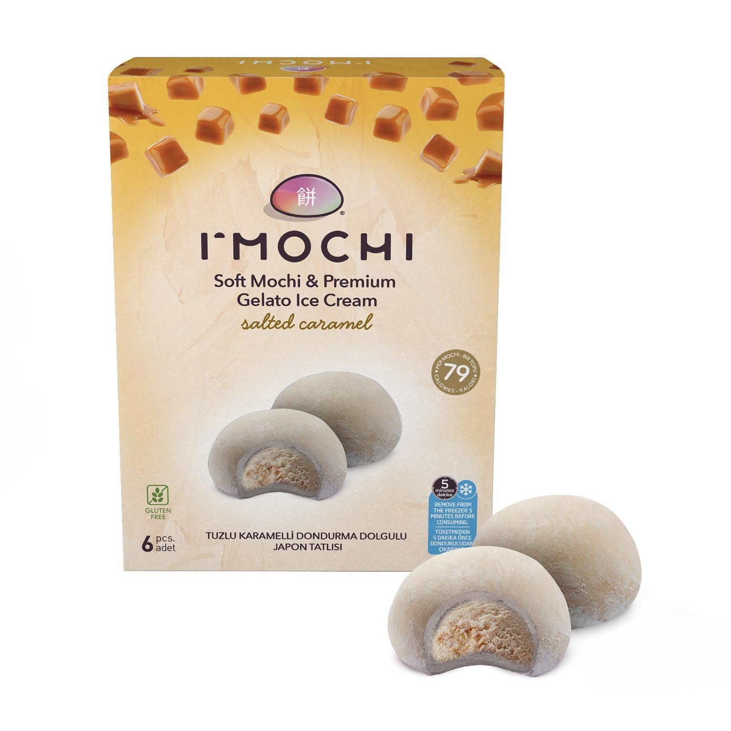 I'Mochi Tuzlu Karamel Dondurmalı Mochi 6 Adet | Hazz