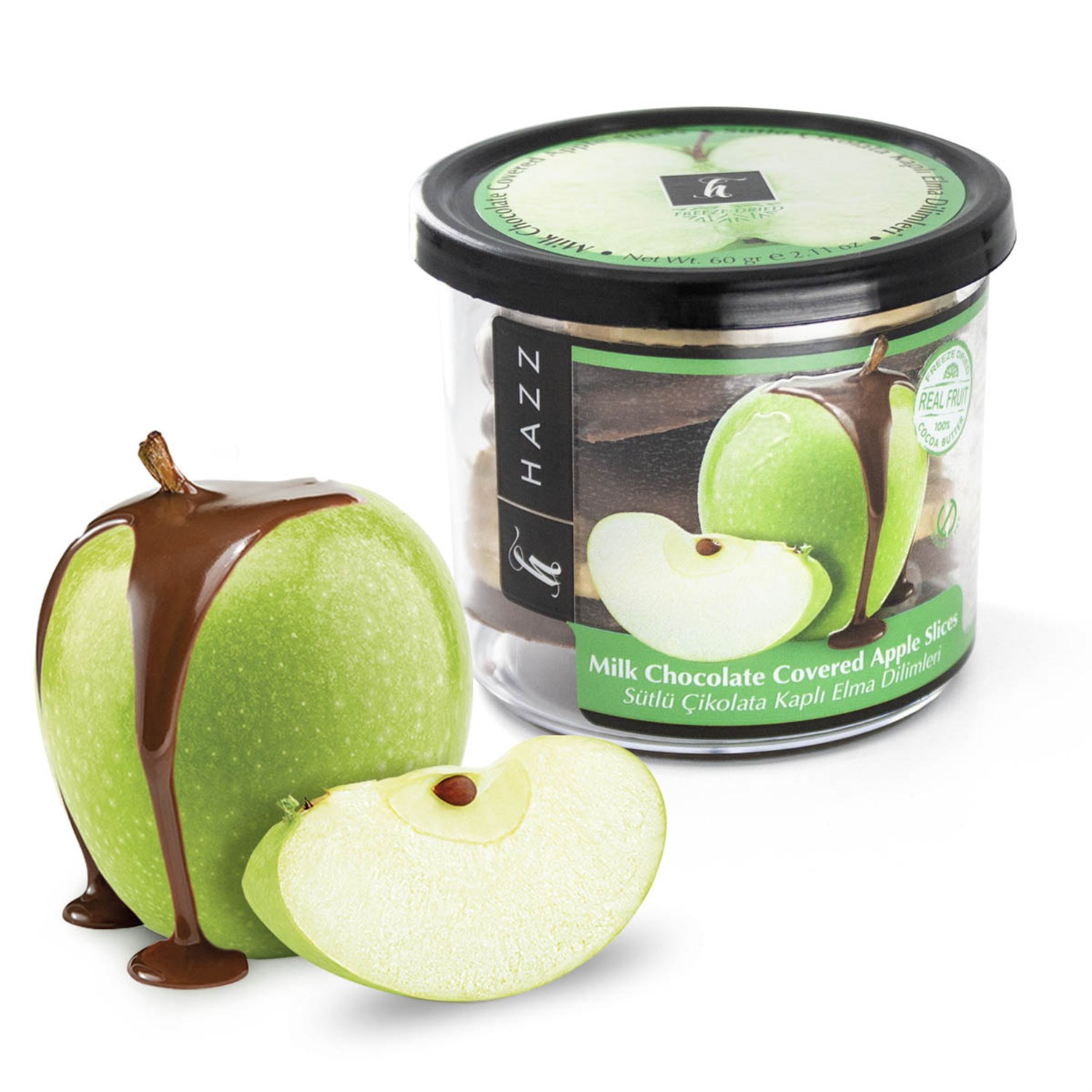 60 Gr. Sütlü Çikolata Kaplı Freeze-Dried Elma