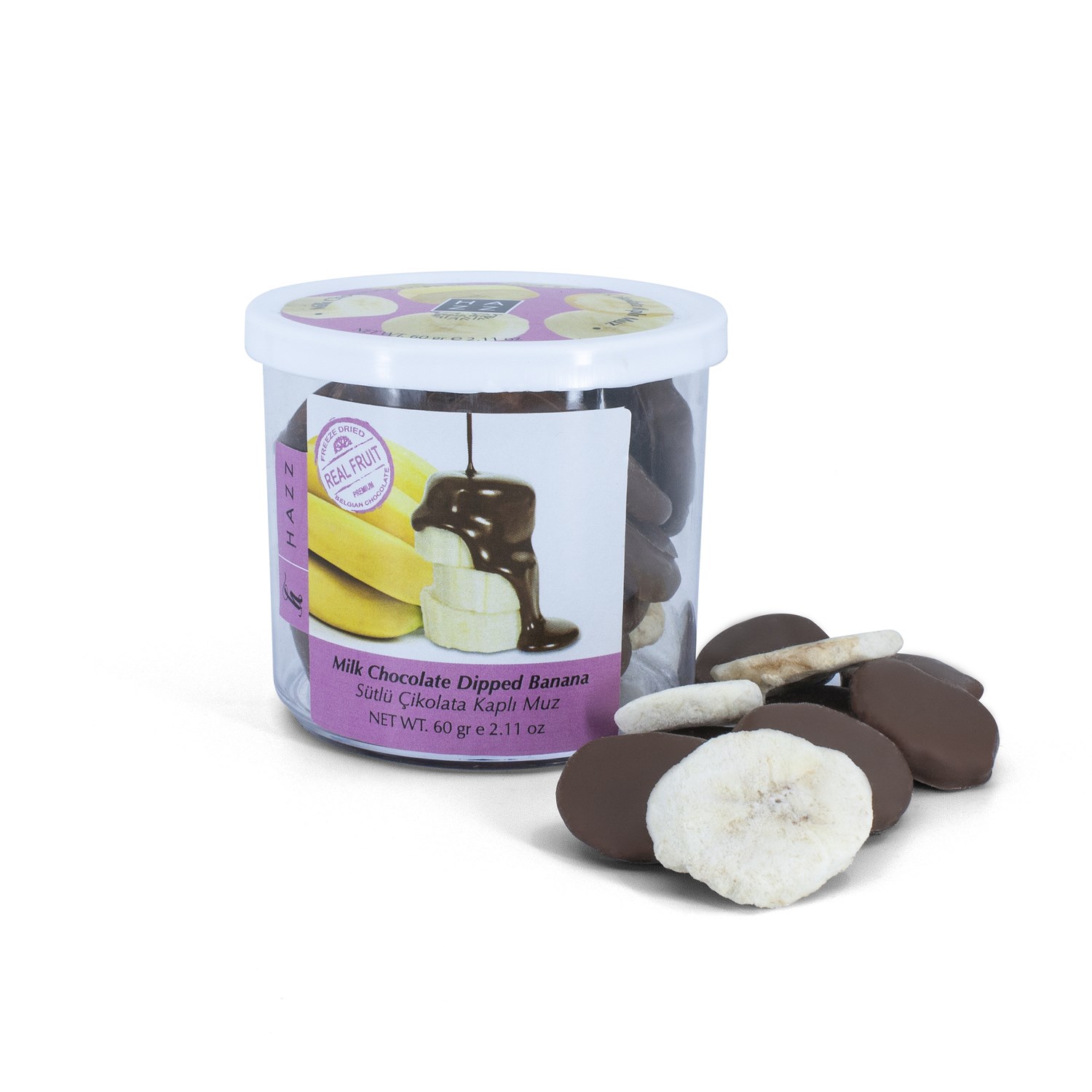 60 Gr. Sütlü Çikolata Kaplı Freeze-Dried Muz
