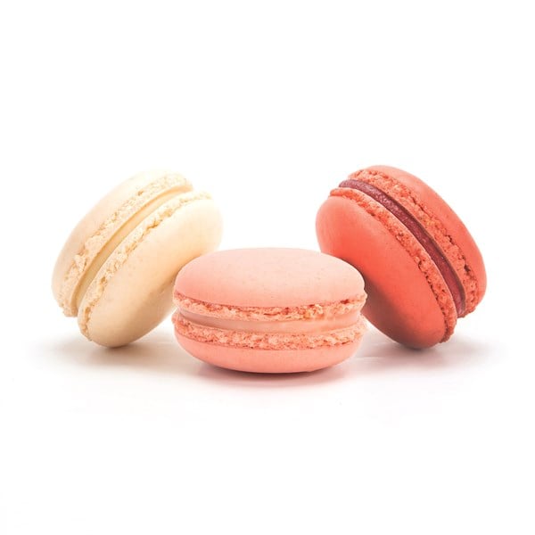 Karışık Makaron Kutusu No:3 (81 Adet) Vanilya-Gül-Çilek | Hazz