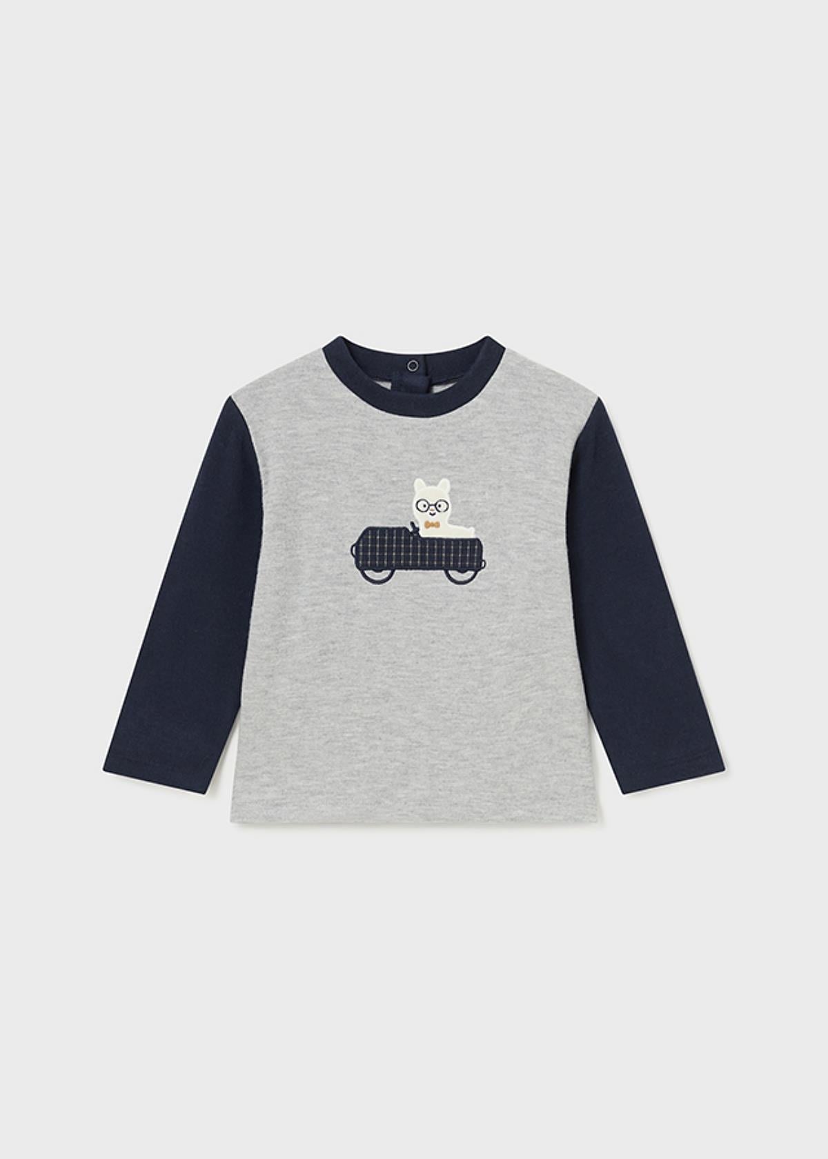 1-3 Yaş Erkek Çocuk Uzun Kollu T-Shirt Gri