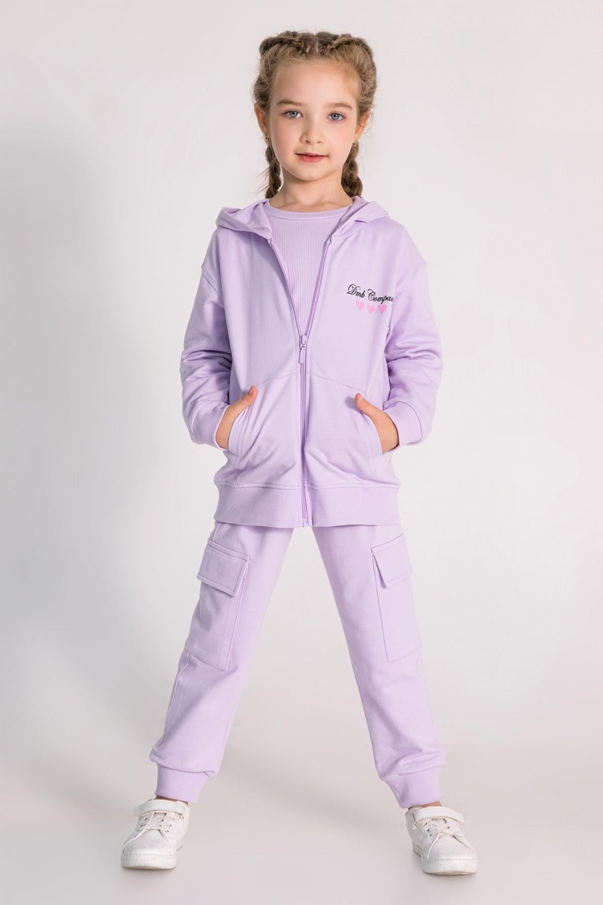 3-8 Yaş Kız Çocuk Basic Eşofman Ceket