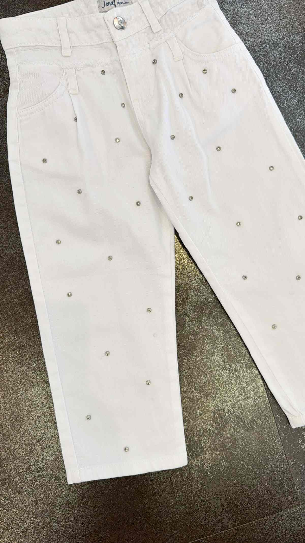 3-8 Yaş Kız Çocuk Taşlı Pantolon