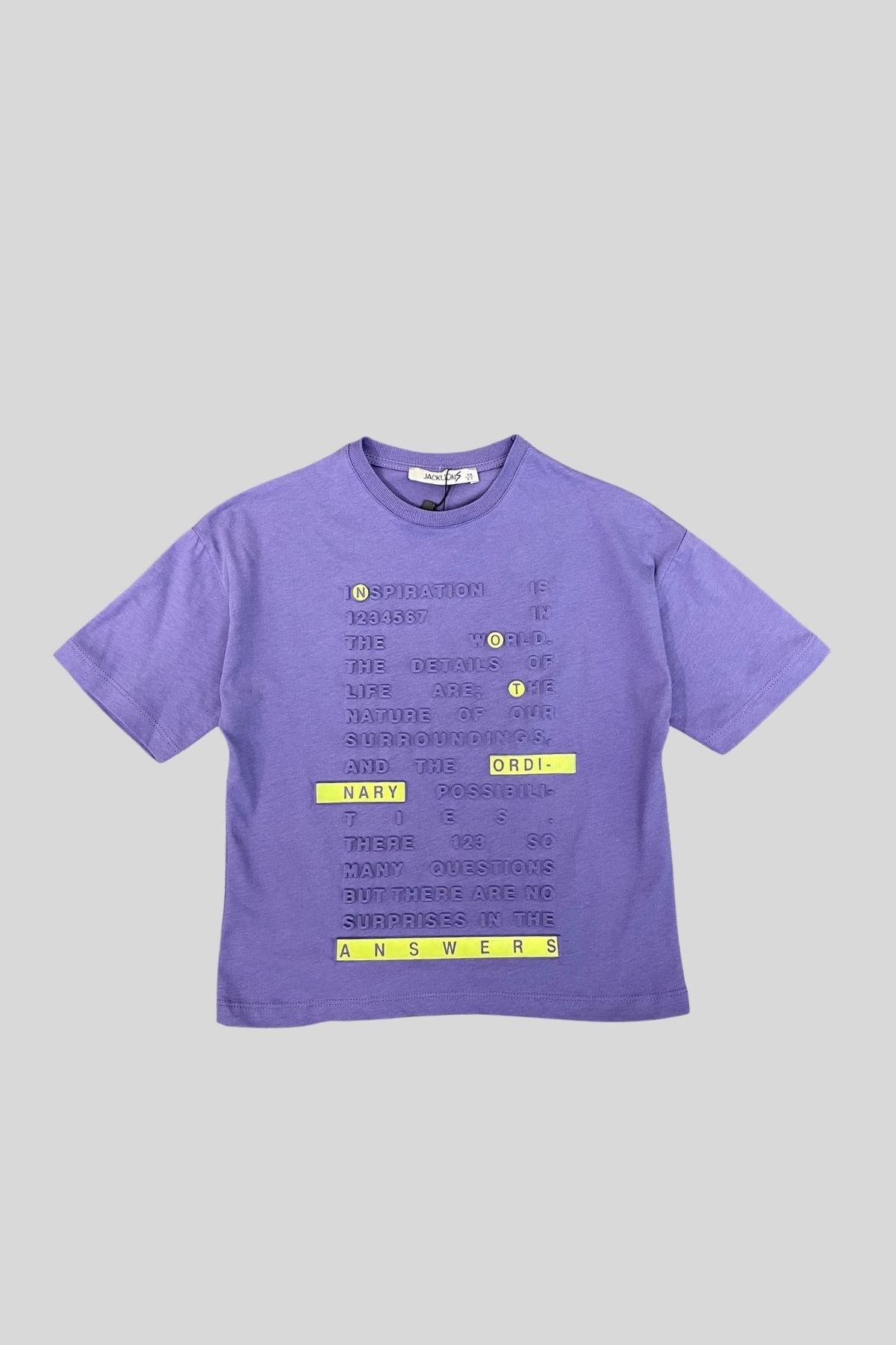 4-14 YAŞ ERKEK ÇOCUK T-SHIRT MOR