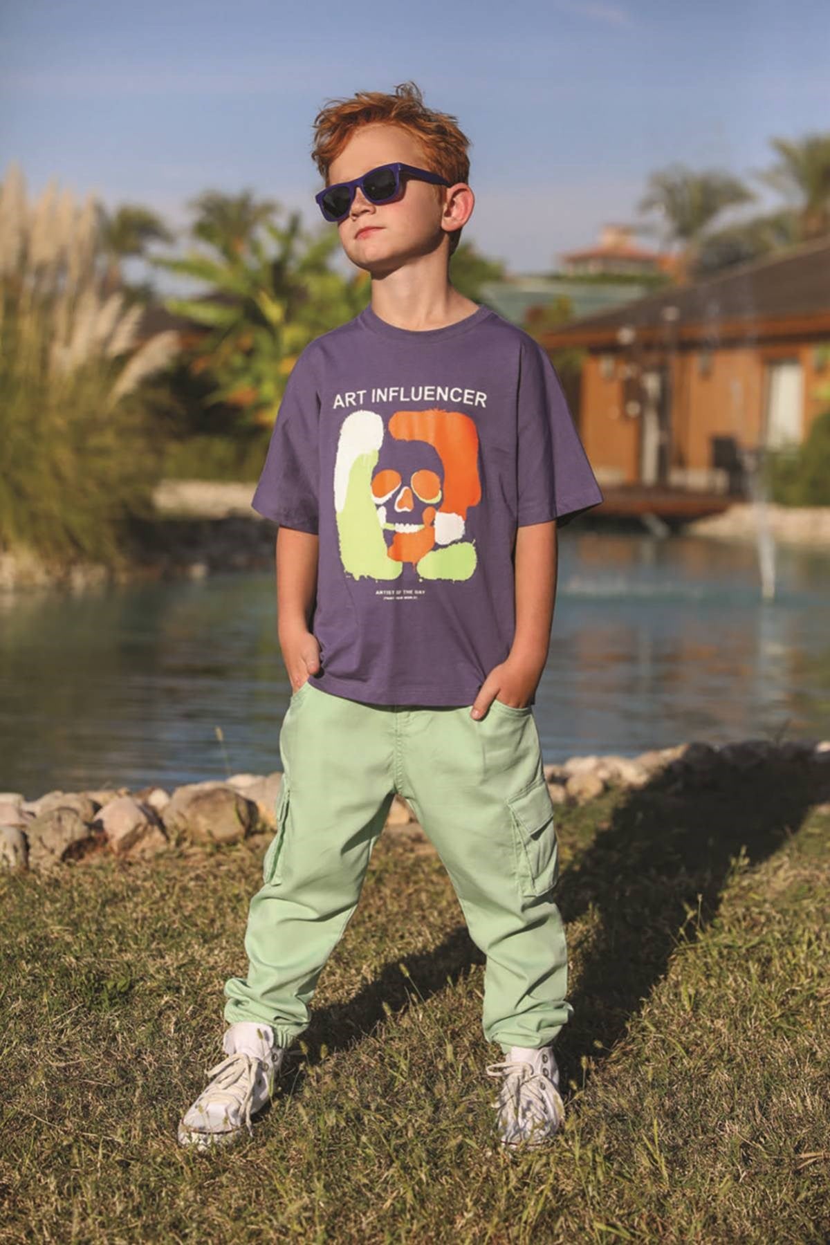 4-14 YAŞ ERKEK ÇOCUK TSHIRT MOR